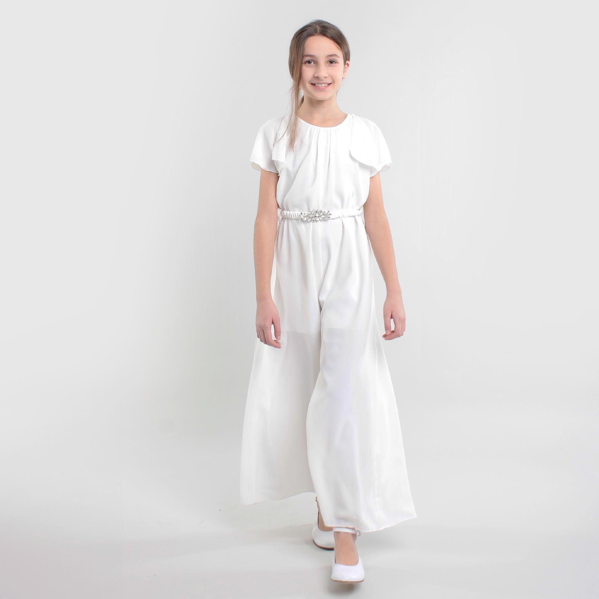 Abito Lungo Bianco Firmato MONNALISA - annameglio.com abbigliamento moda