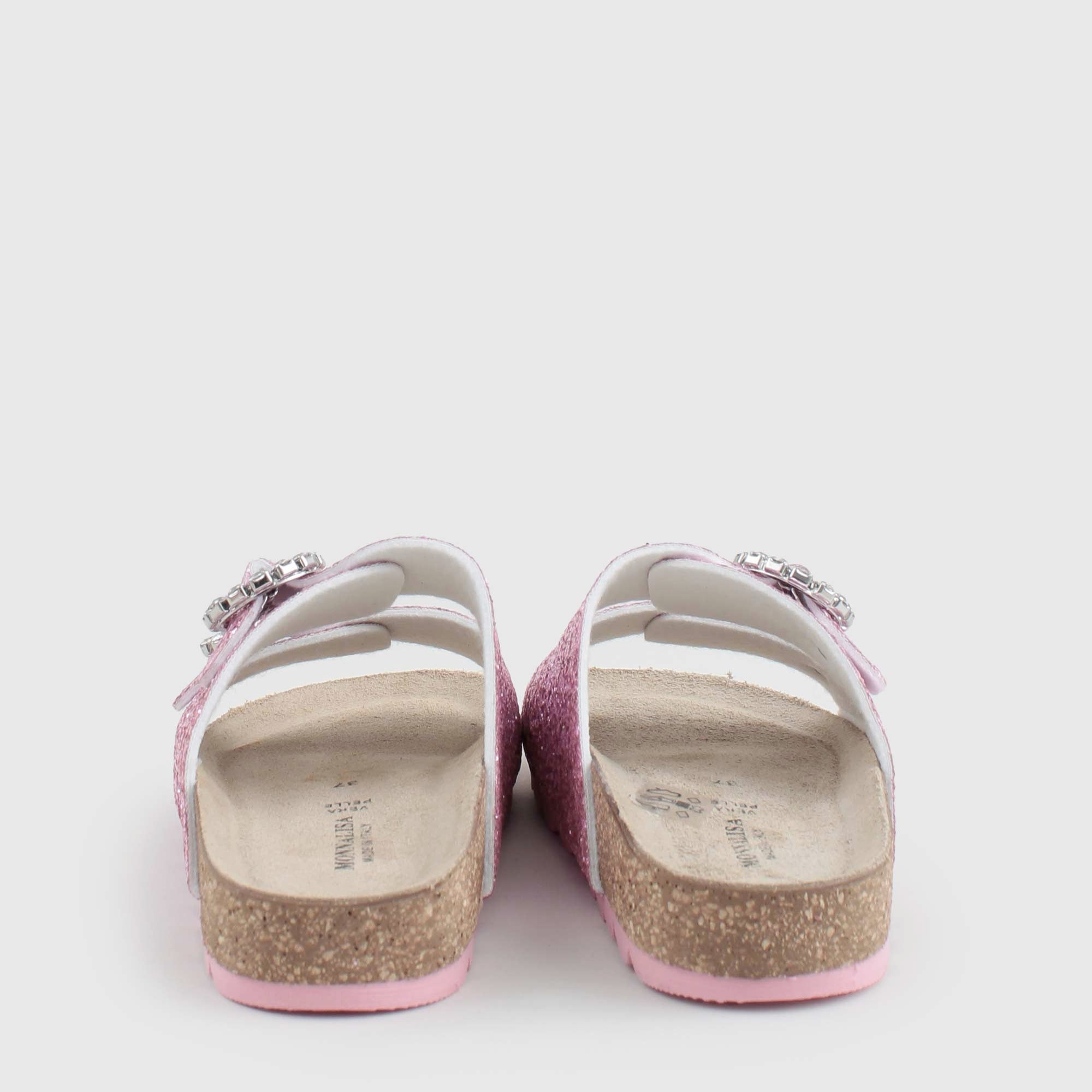 Ciabatte Rosa Glitterate Firmate MONNALISA - annameglio.com abbigliamento moda