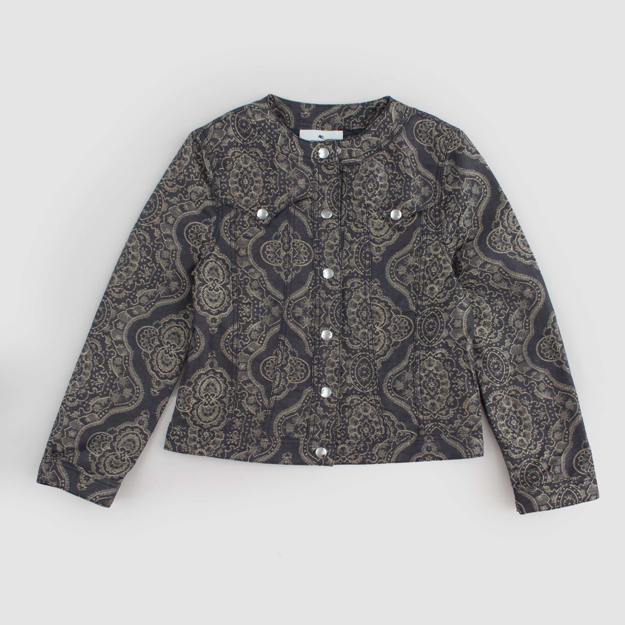 Giacca Damascata Blu e Oro Firmata ETRO - annameglio.com abbigliamento moda