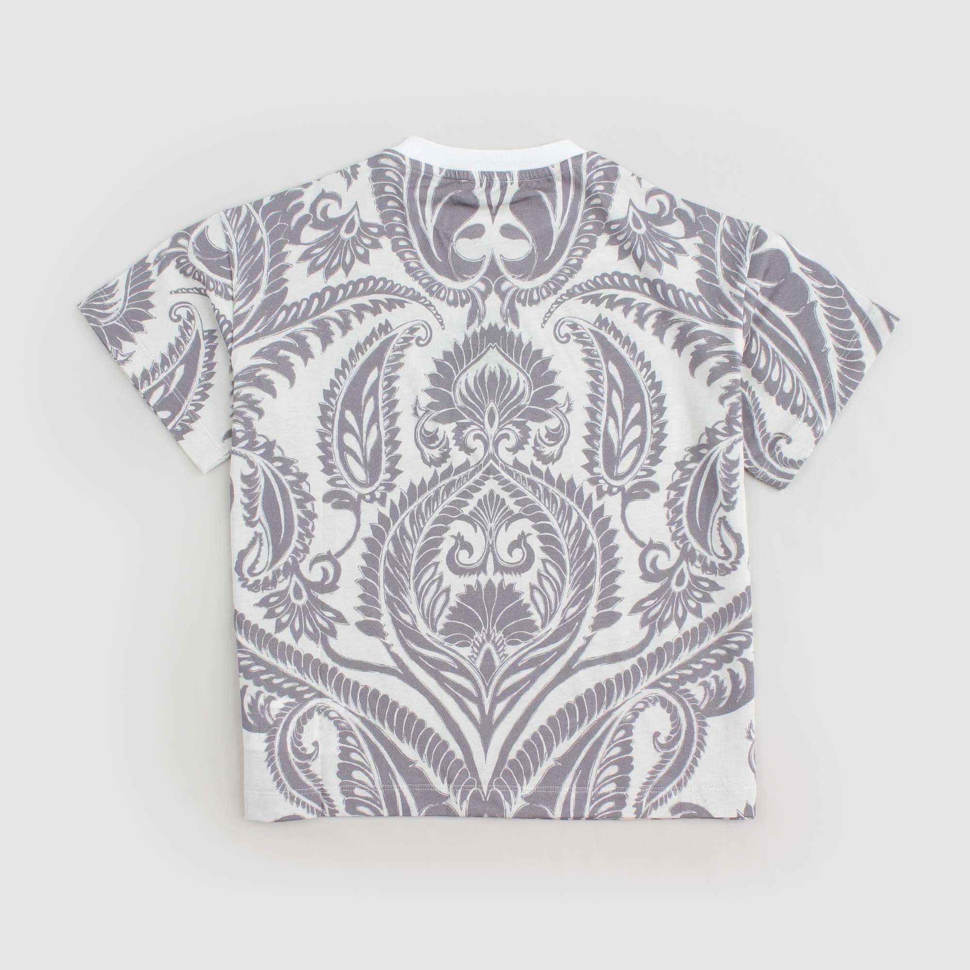 T-shirt Grigia Con Logo Firmata ETRO - annameglio.com abbigliamento moda