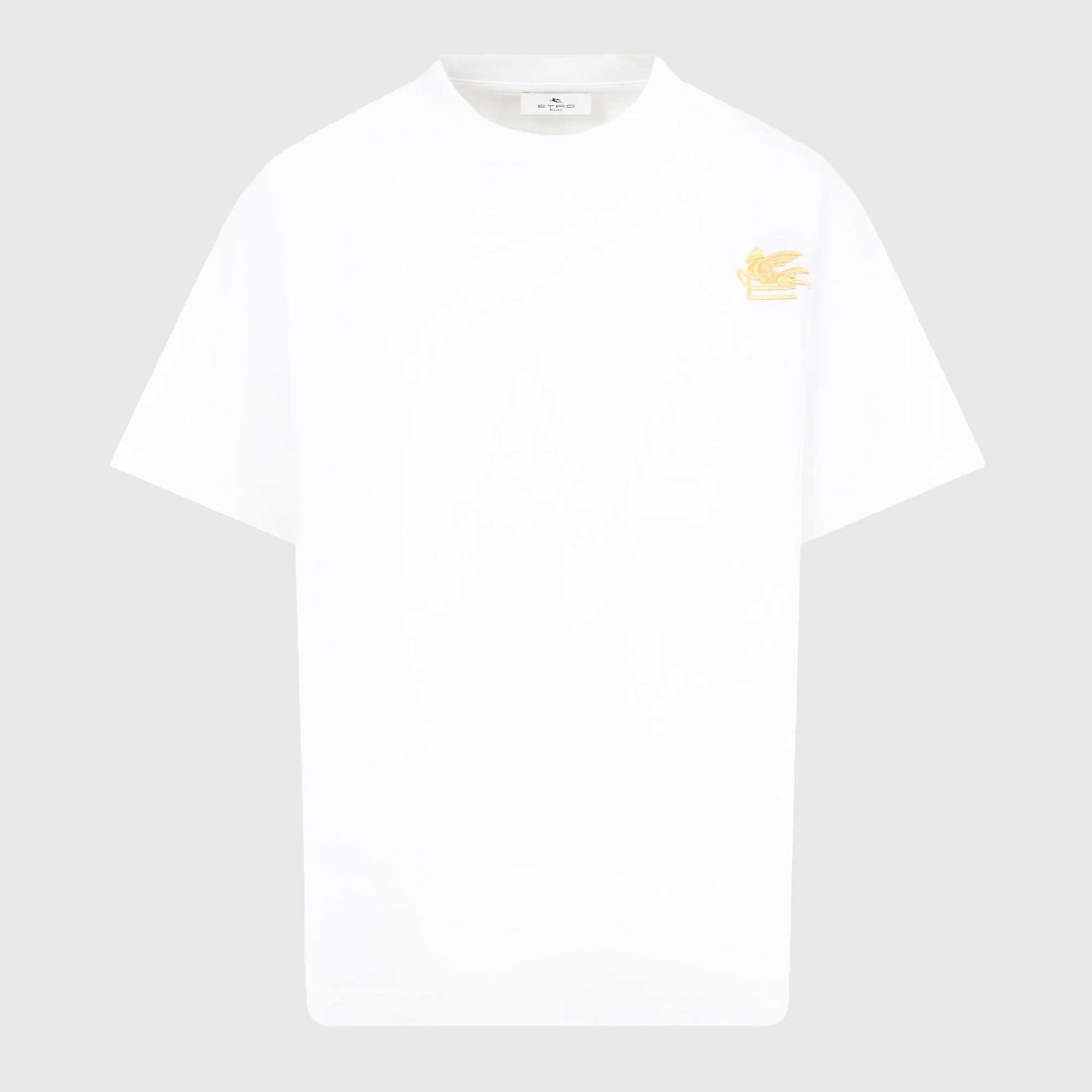 T-shirt Con Logo Ricamato Firmata ETRO - annameglio.com abbigliamento moda