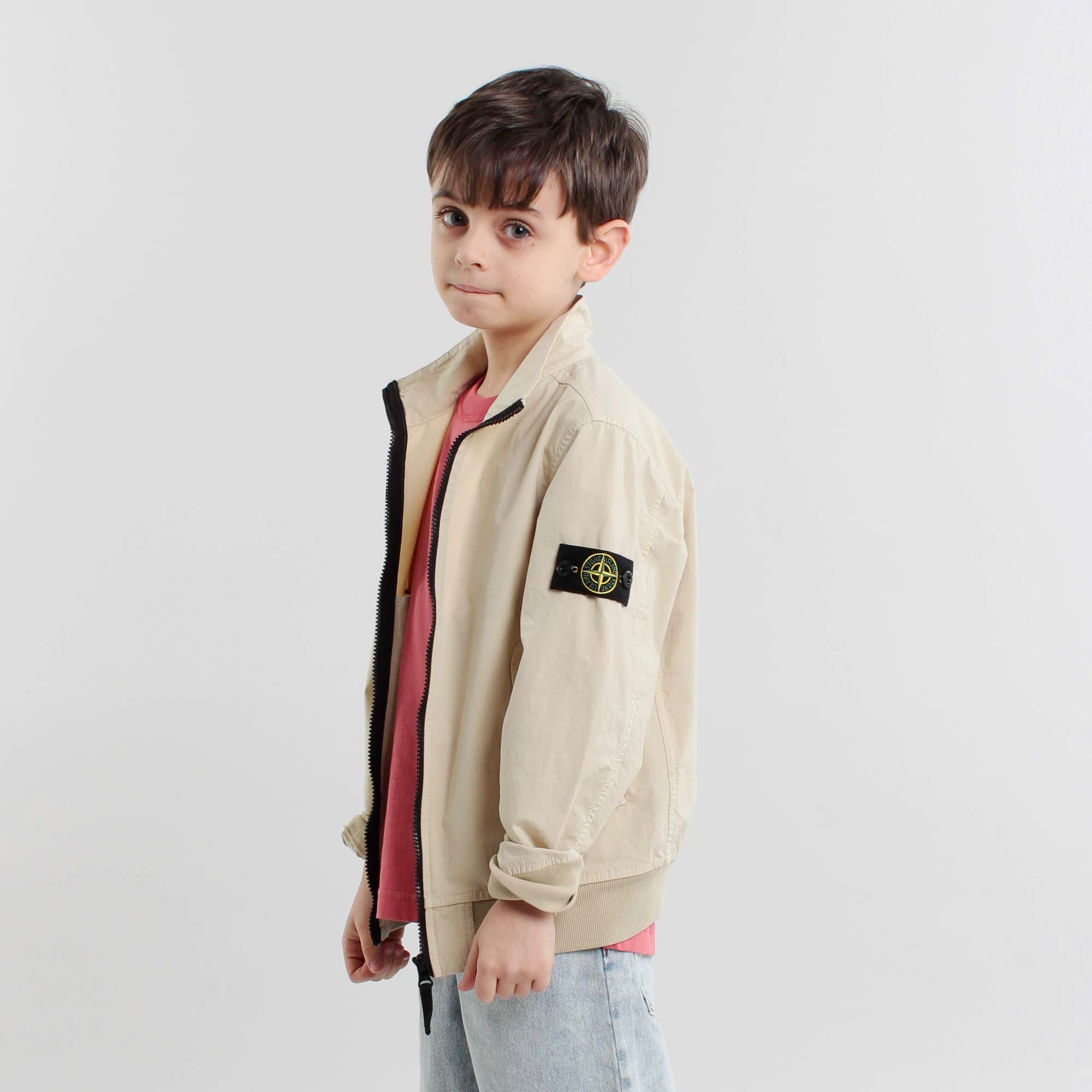 Giacca In Nylon Panna Firmata STONE ISLAND - annameglio.com abbigliamento moda