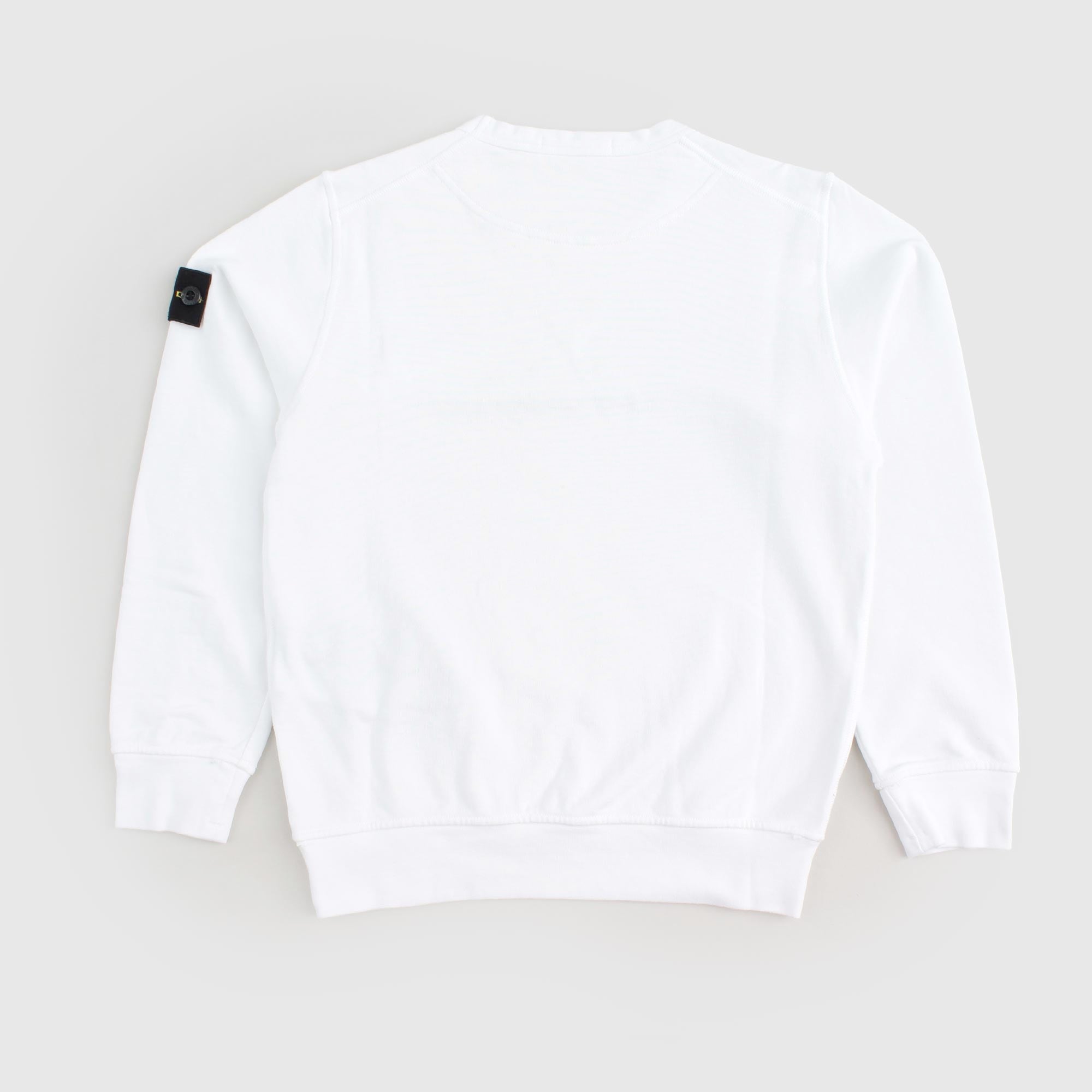 Felpa Bianca Firmata STONE ISLAND - annameglio.com abbigliamento moda