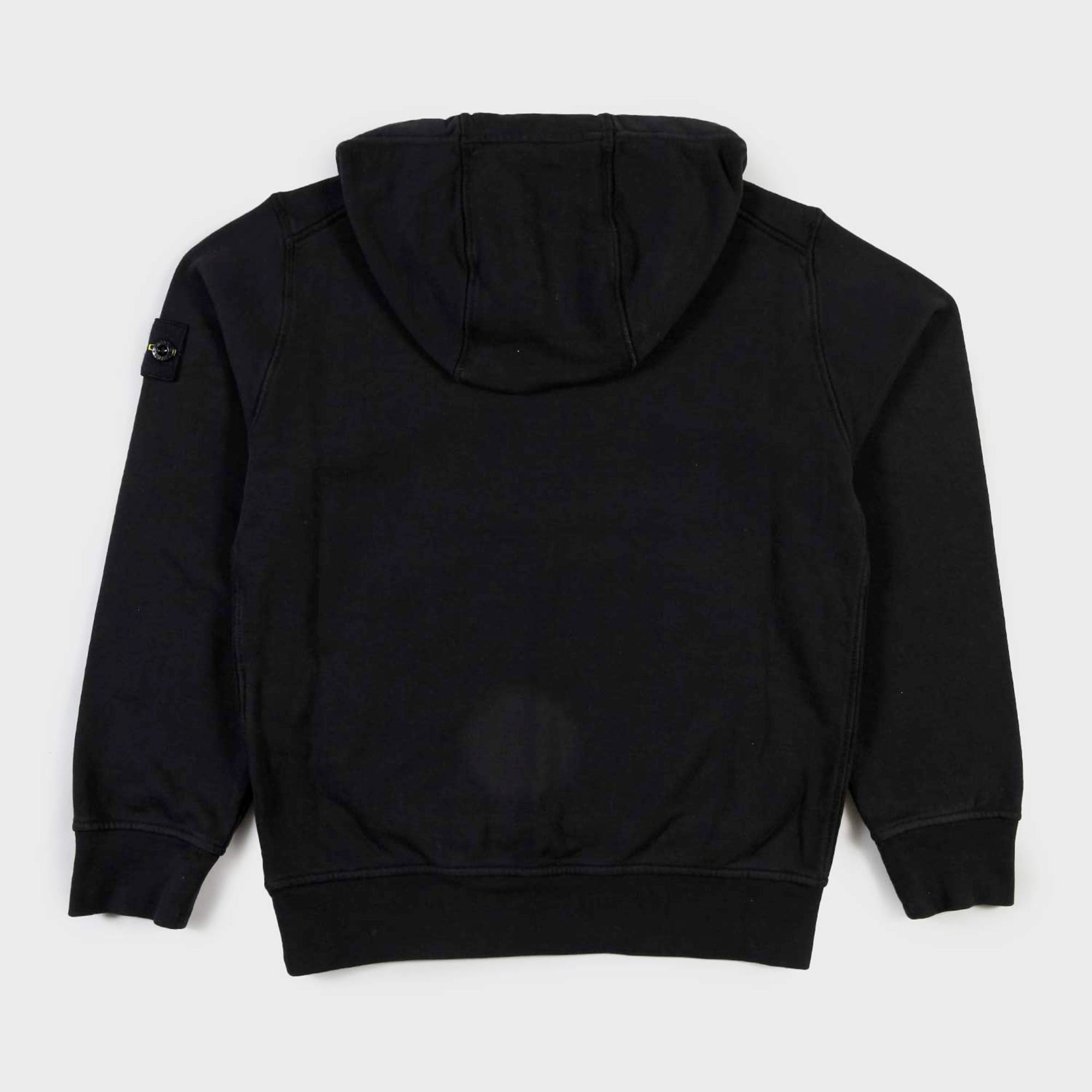 Felpa Nera Con Cappuccio Firmata STONE ISLAND - annameglio.com abbigliamento moda