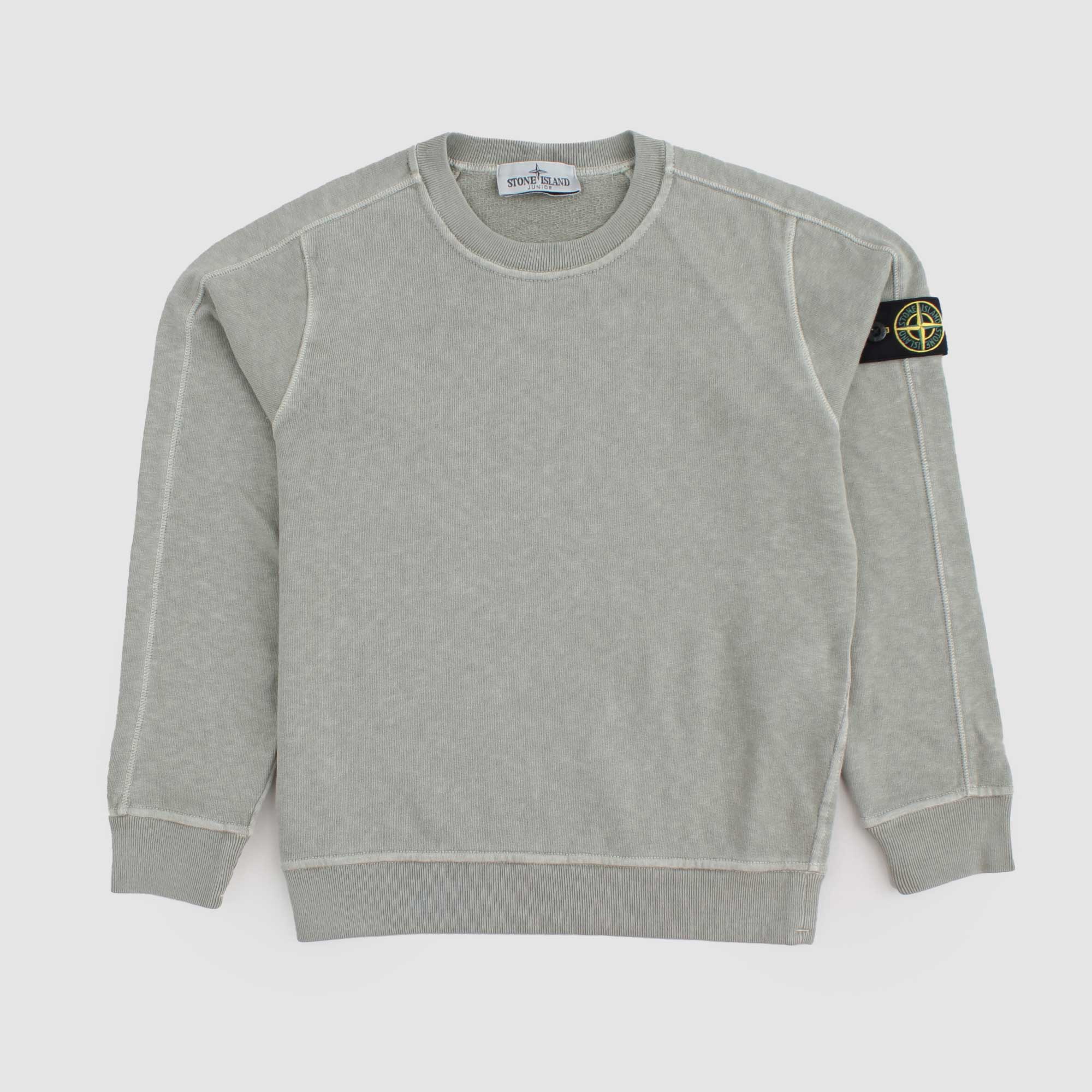 Felpa Verde Salvia Firmata STONE ISLAND - annameglio.com abbigliamento moda