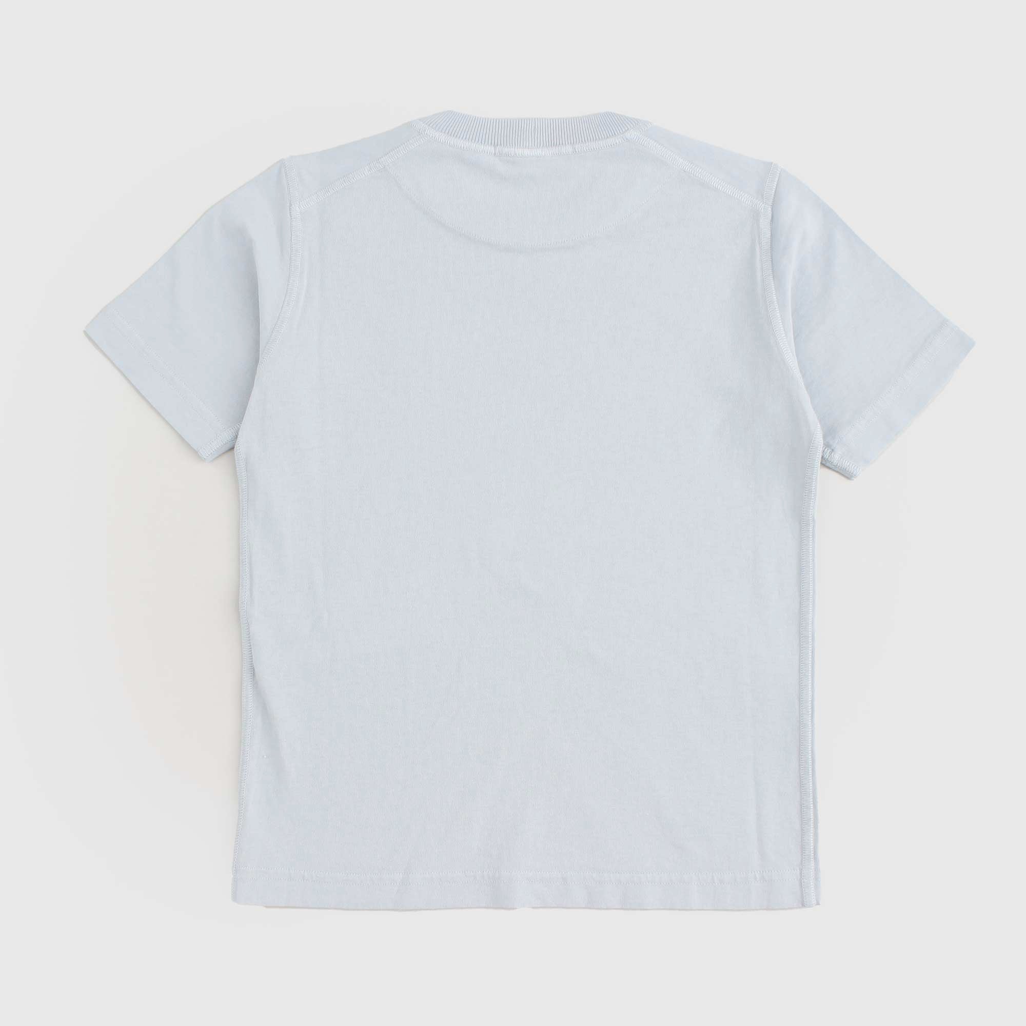 T-shirt Celeste Firmata STONE ISLAND - annameglio.com abbigliamento moda