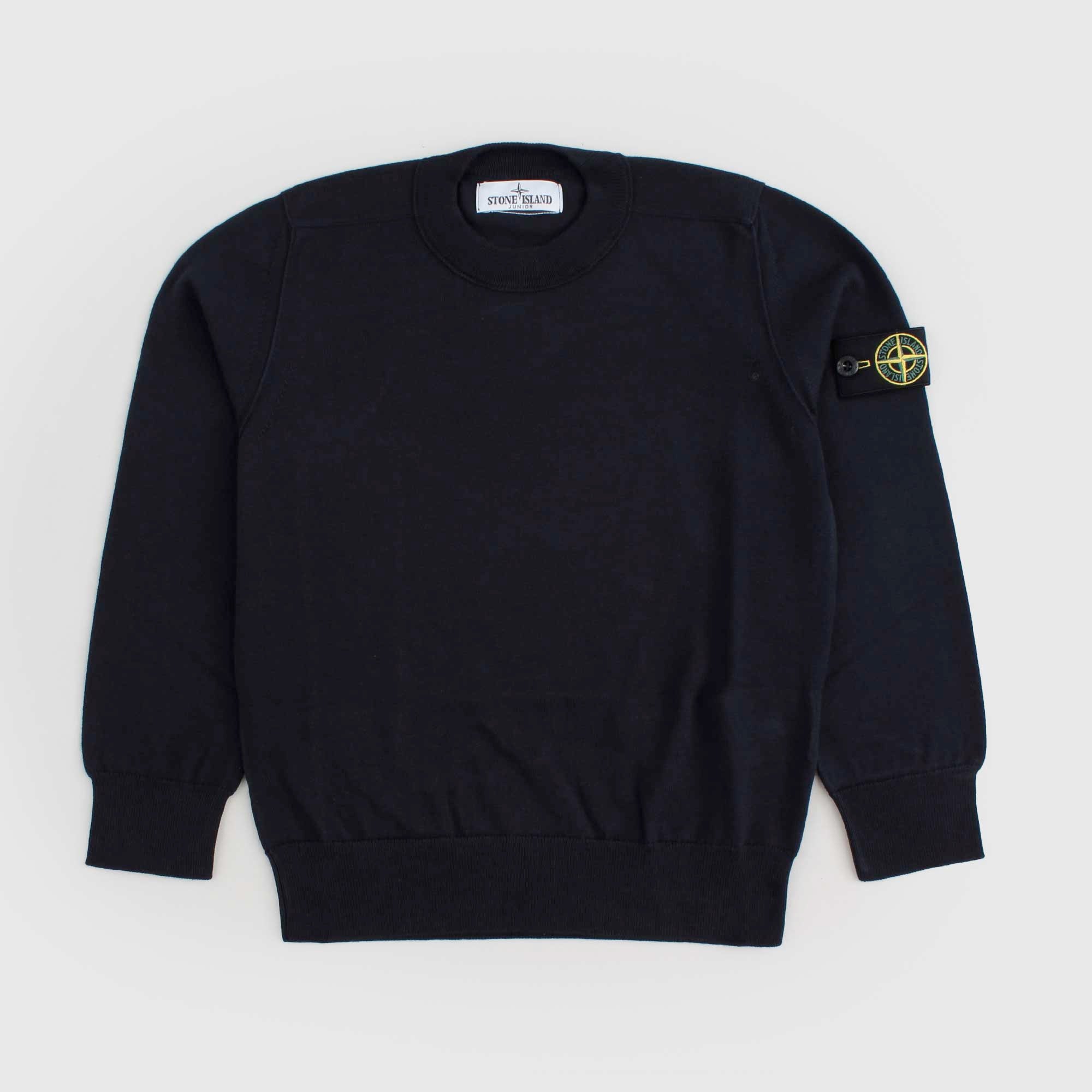 Felpa Blu Junior Firmata STONE ISLAND - annameglio.com abbigliamento moda