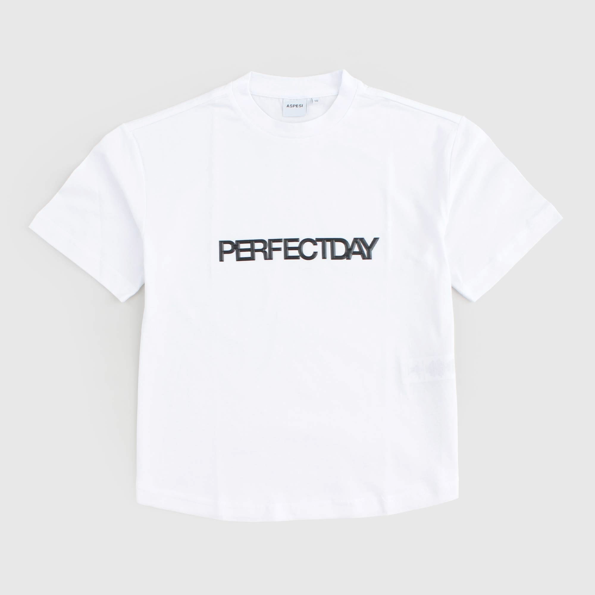 T-shirt Bianca Firmata ASPESI - annameglio.com abbigliamento moda