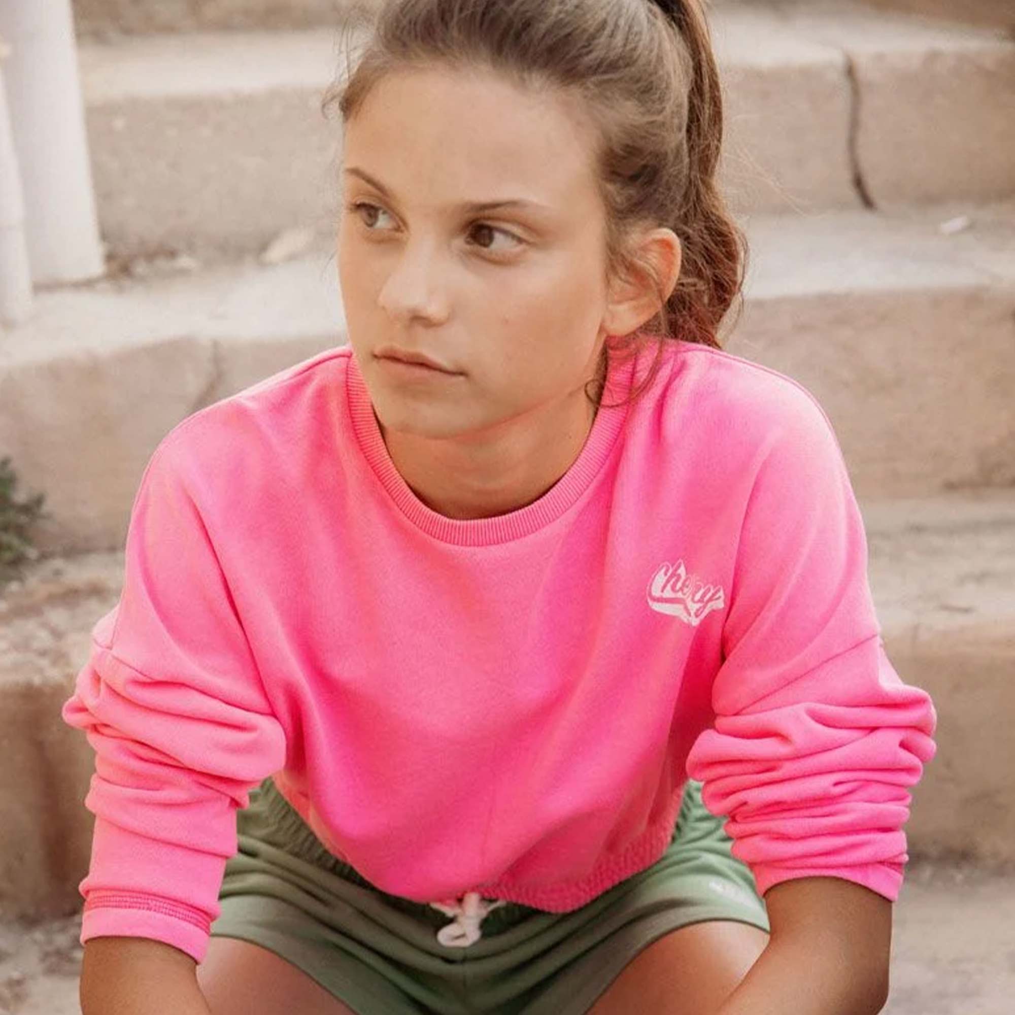 Felpa Rosa Fluo Firmata LE TEMPS DES CERISES - annameglio.com abbigliamento moda