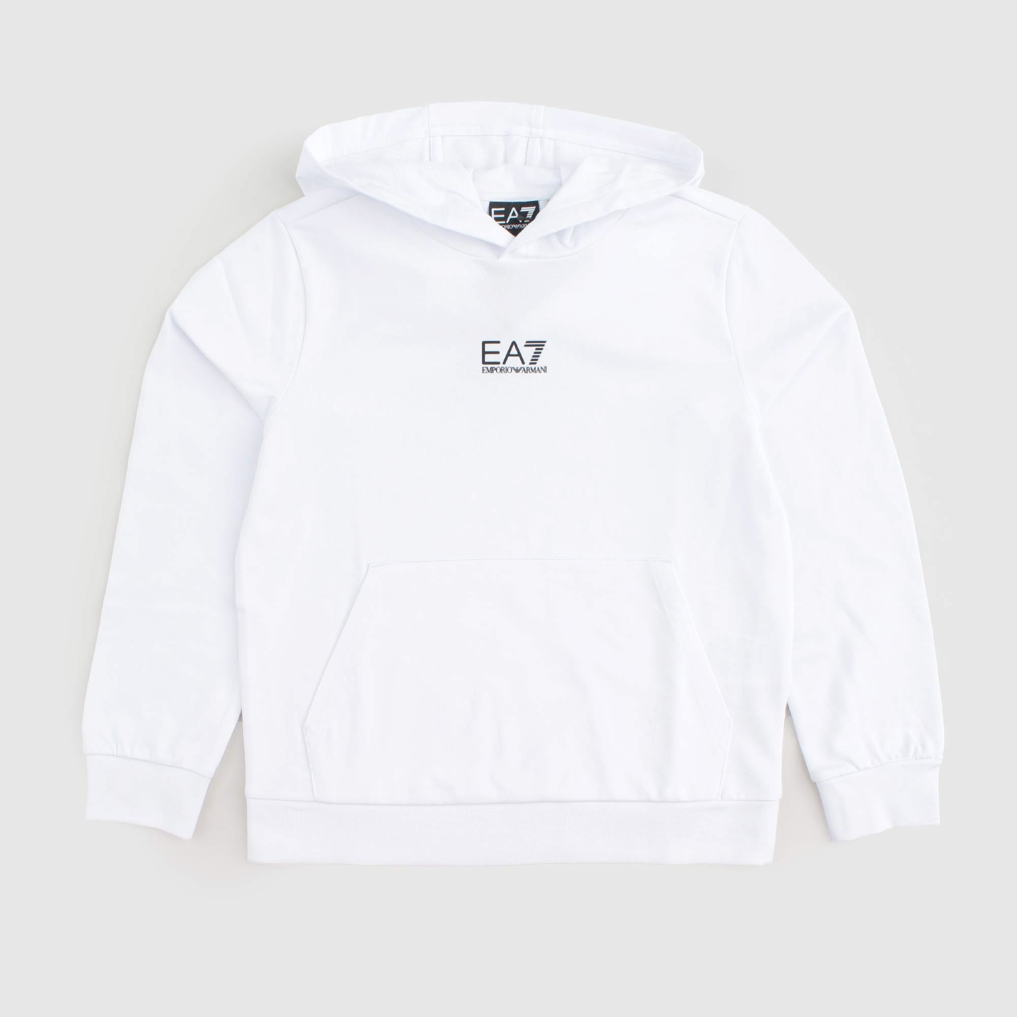 Felpa Bianca Firmata EA7 - annameglio.com abbigliamento moda