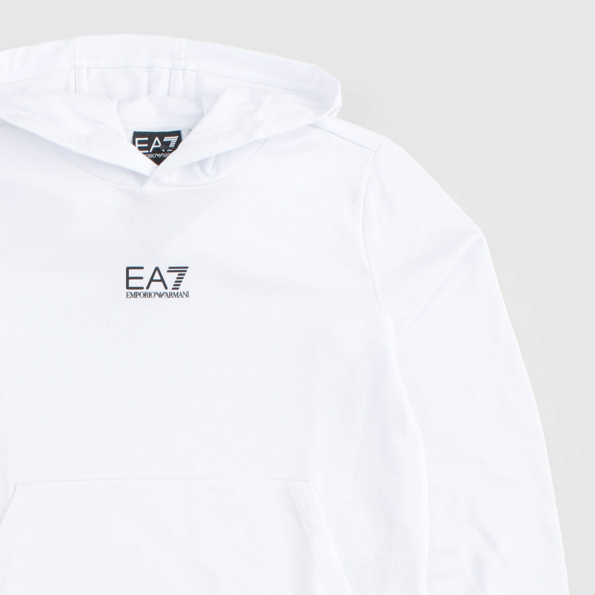 Felpa Bianca Firmata EA7 - annameglio.com abbigliamento moda