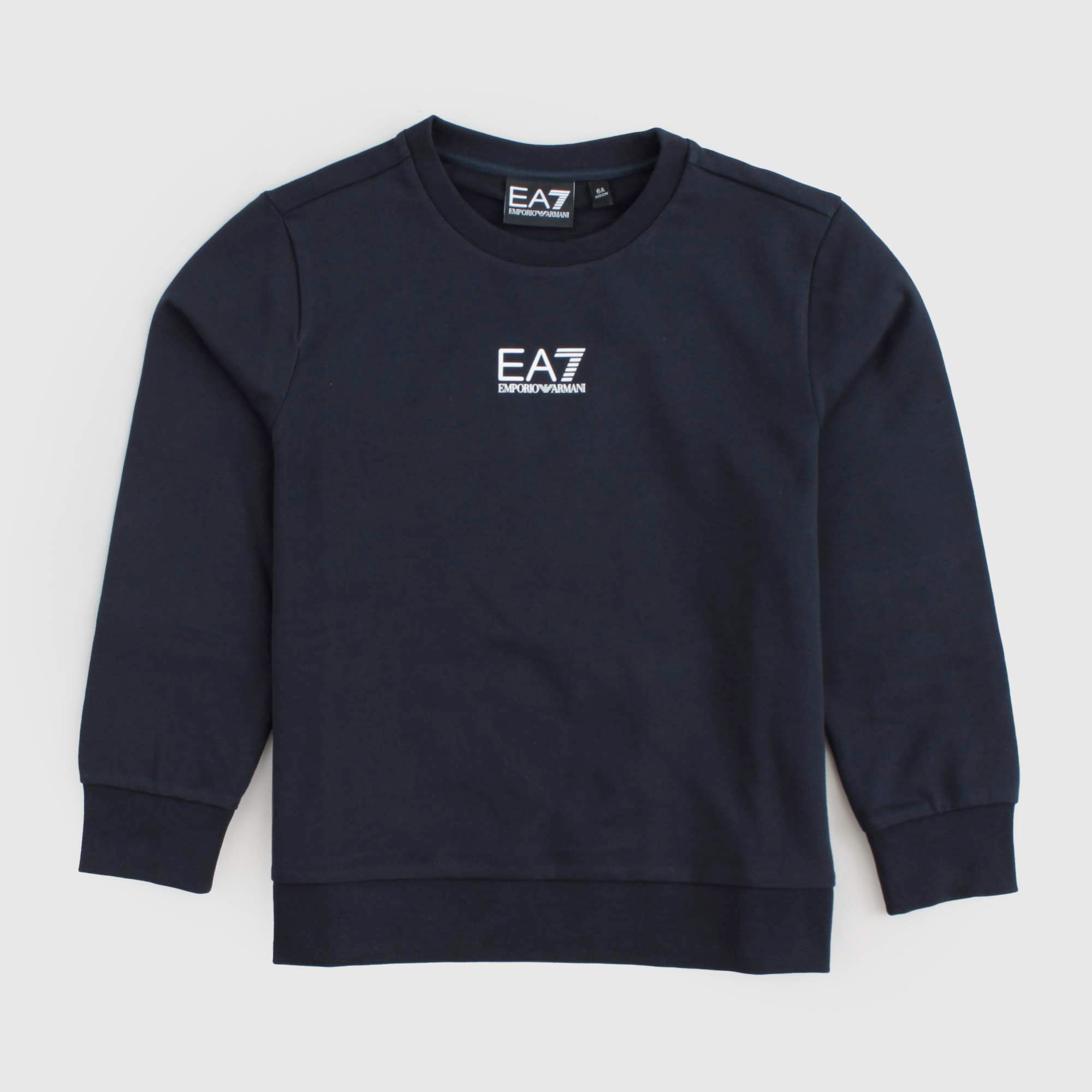 Felpa Blu Con Logo Firmata EA7