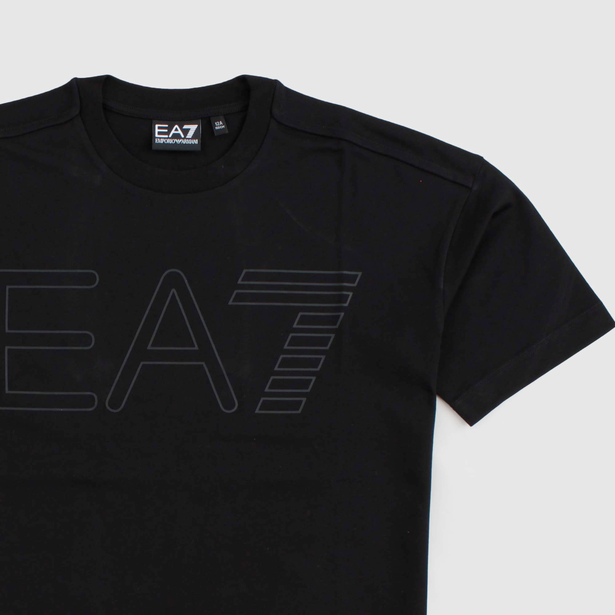 T-shirt Nera Firmata EA7 - annameglio.com abbigliamento moda