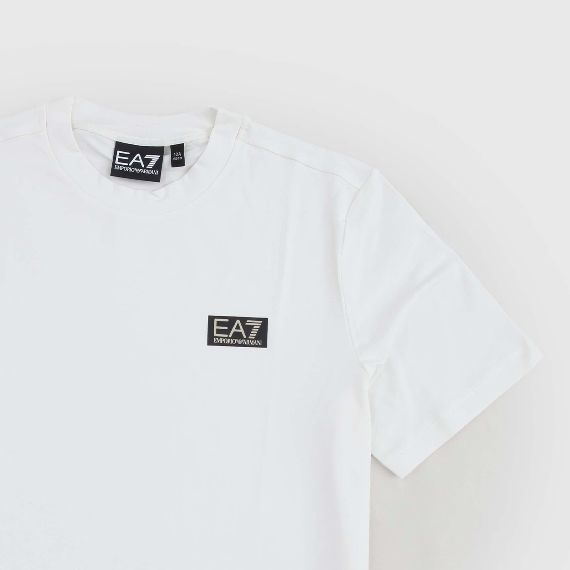 T-shirt Bianca Con Logo Firmata EA7 - annameglio.com abbigliamento moda