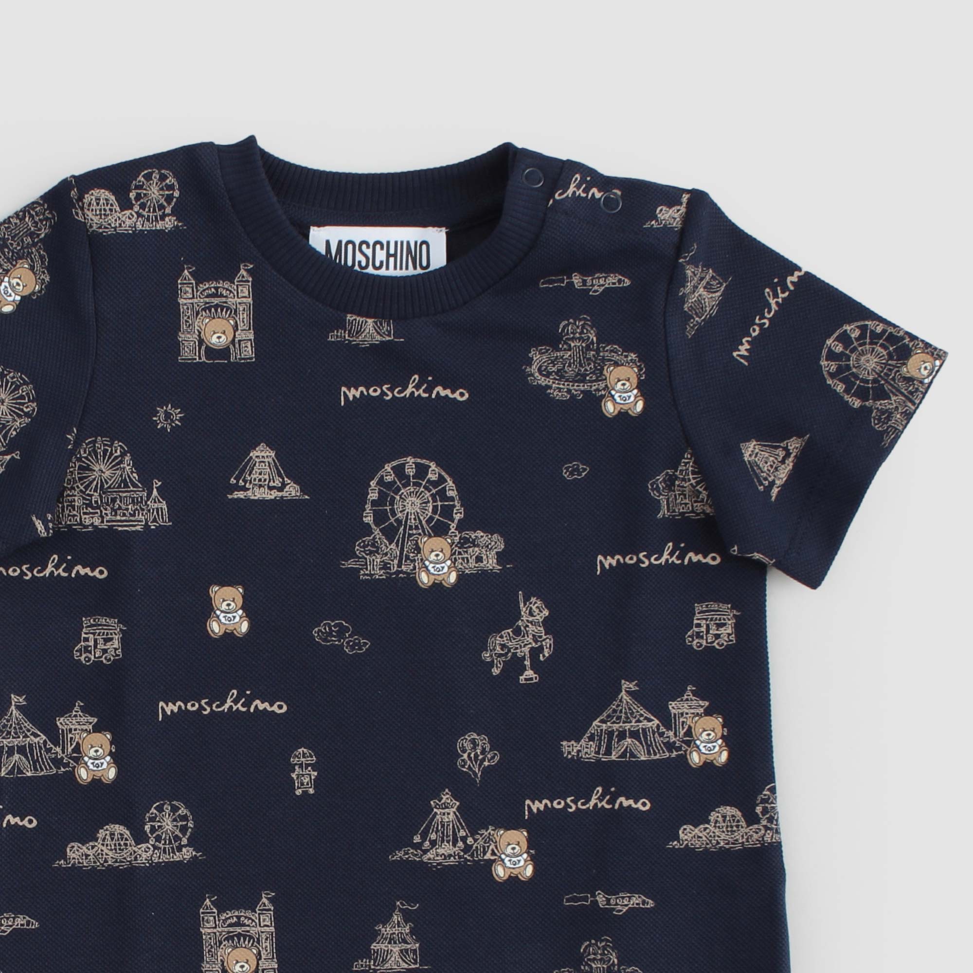 Pagliaccetto Blu Firmato MOSCHINO - annameglio.com abbigliamento moda