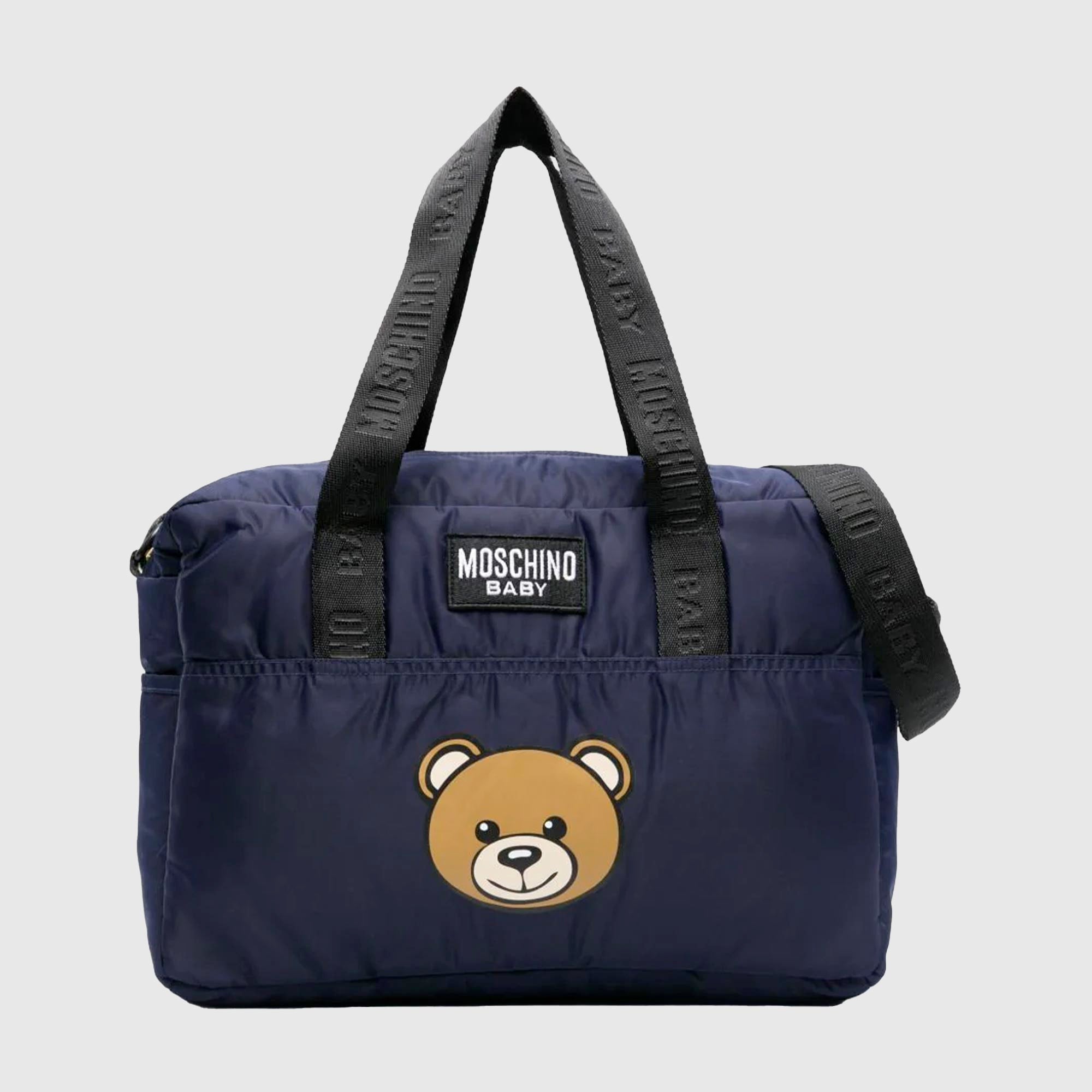 Borsa Mamma Blu in Nylon Firmata MOSCHINO - annameglio.com abbigliamento moda
