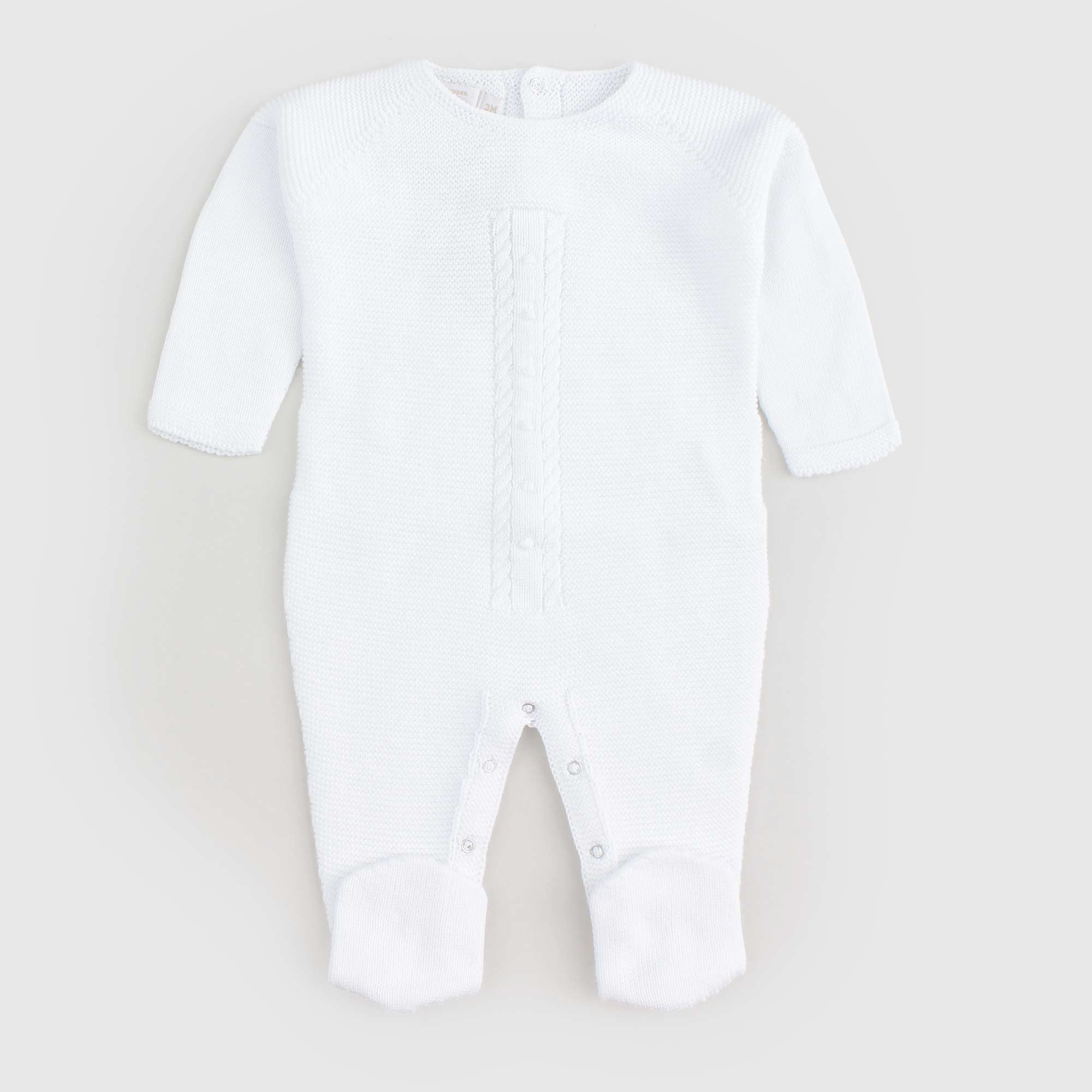 Tutina Bianca In Cotone Firmata PECESA - annameglio.com abbigliamento moda