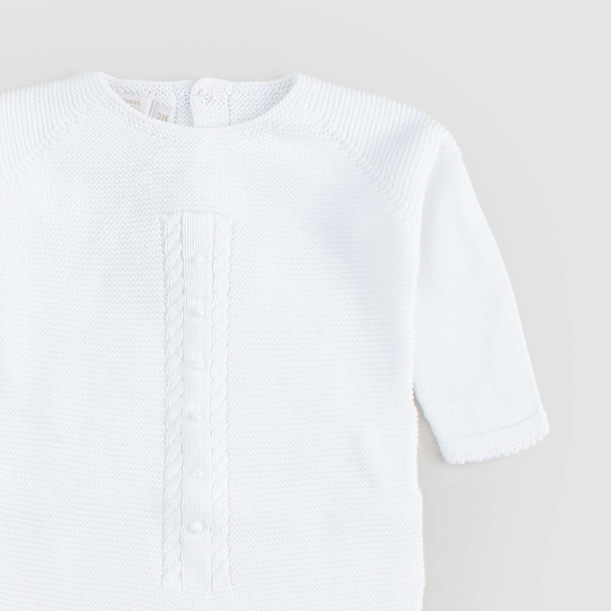 Tutina Bianca In Cotone Firmata PECESA - annameglio.com abbigliamento moda