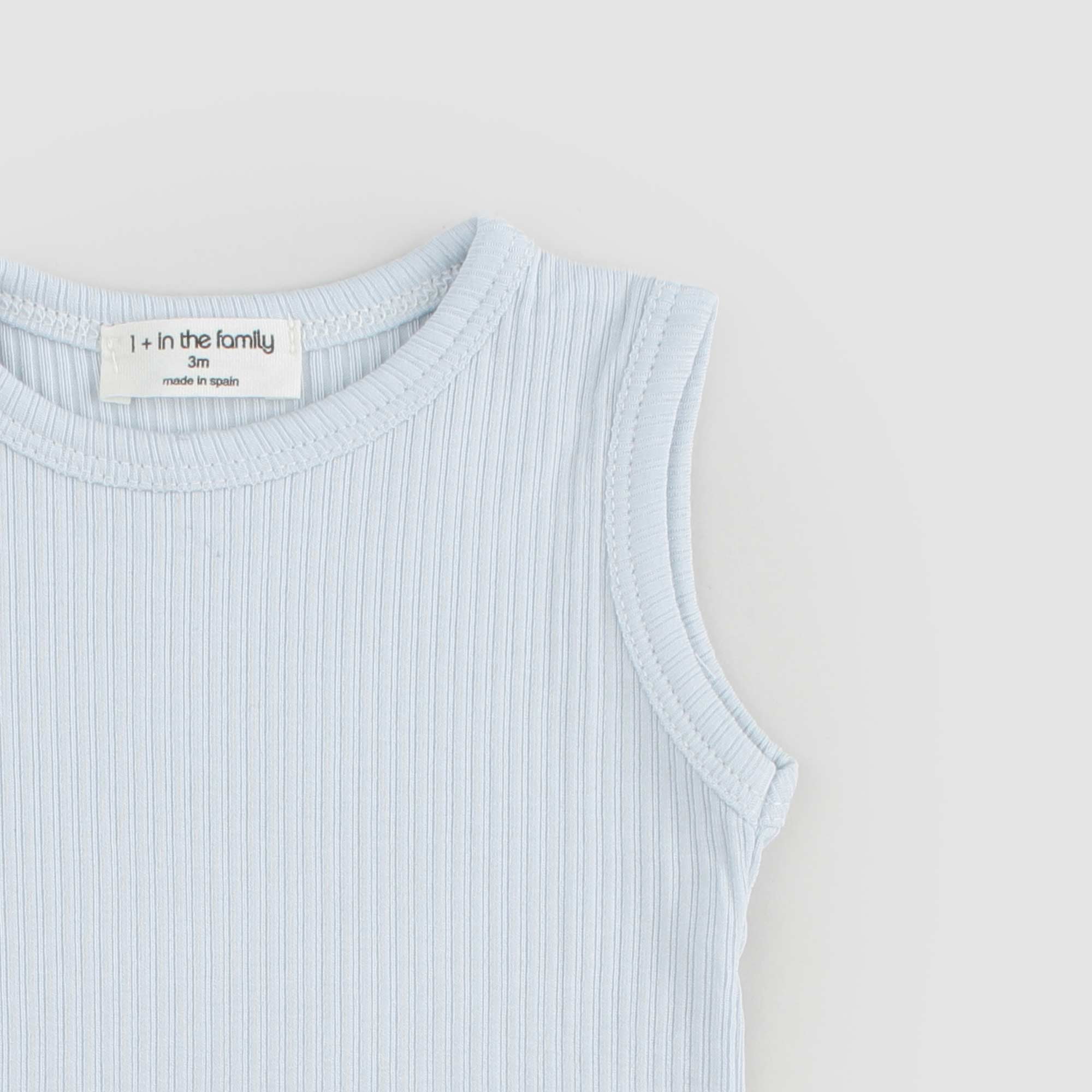 Baby canotta in cotone celeste - annameglio.com abbigliamento moda