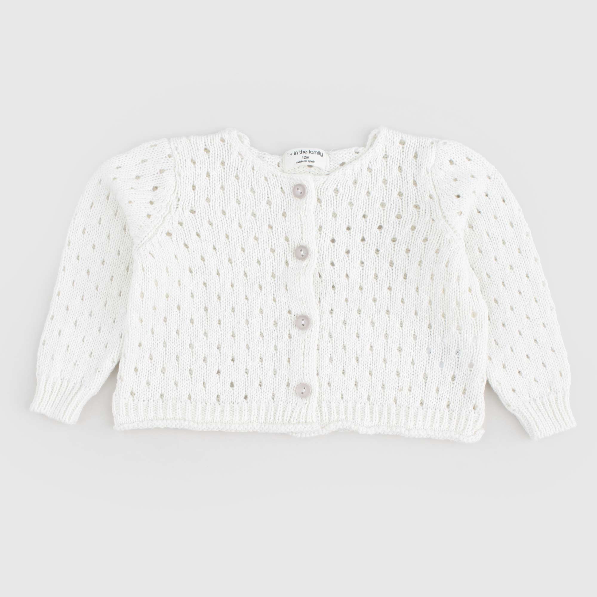 Baby cardigan latte lavorato a maglia - annameglio.com abbigliamento moda