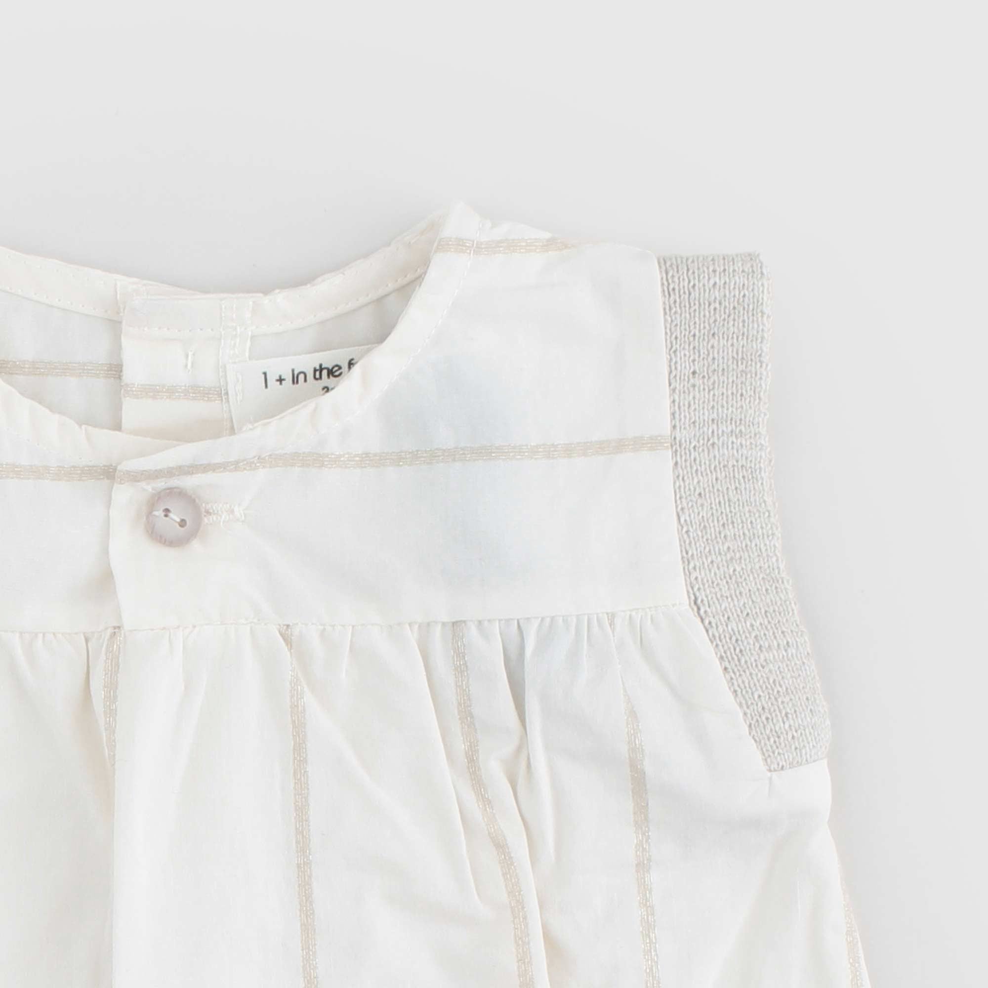 Smanicata bianca righe lurex - annameglio.com abbigliamento moda