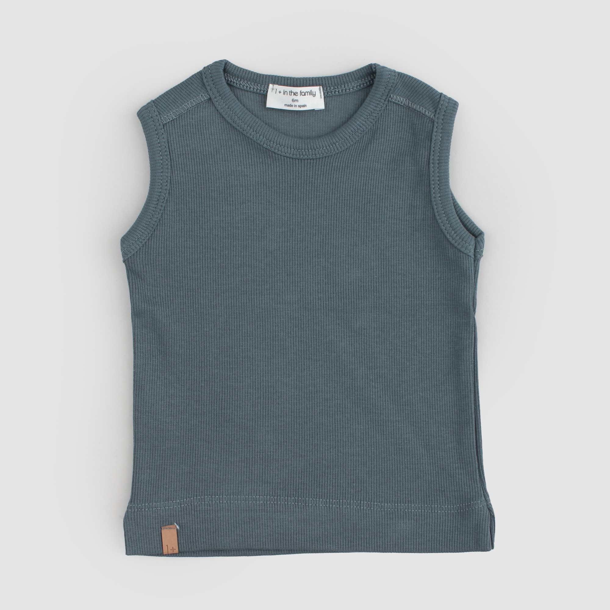 Baby canotta in cotone verde petrolio - annameglio.com abbigliamento moda
