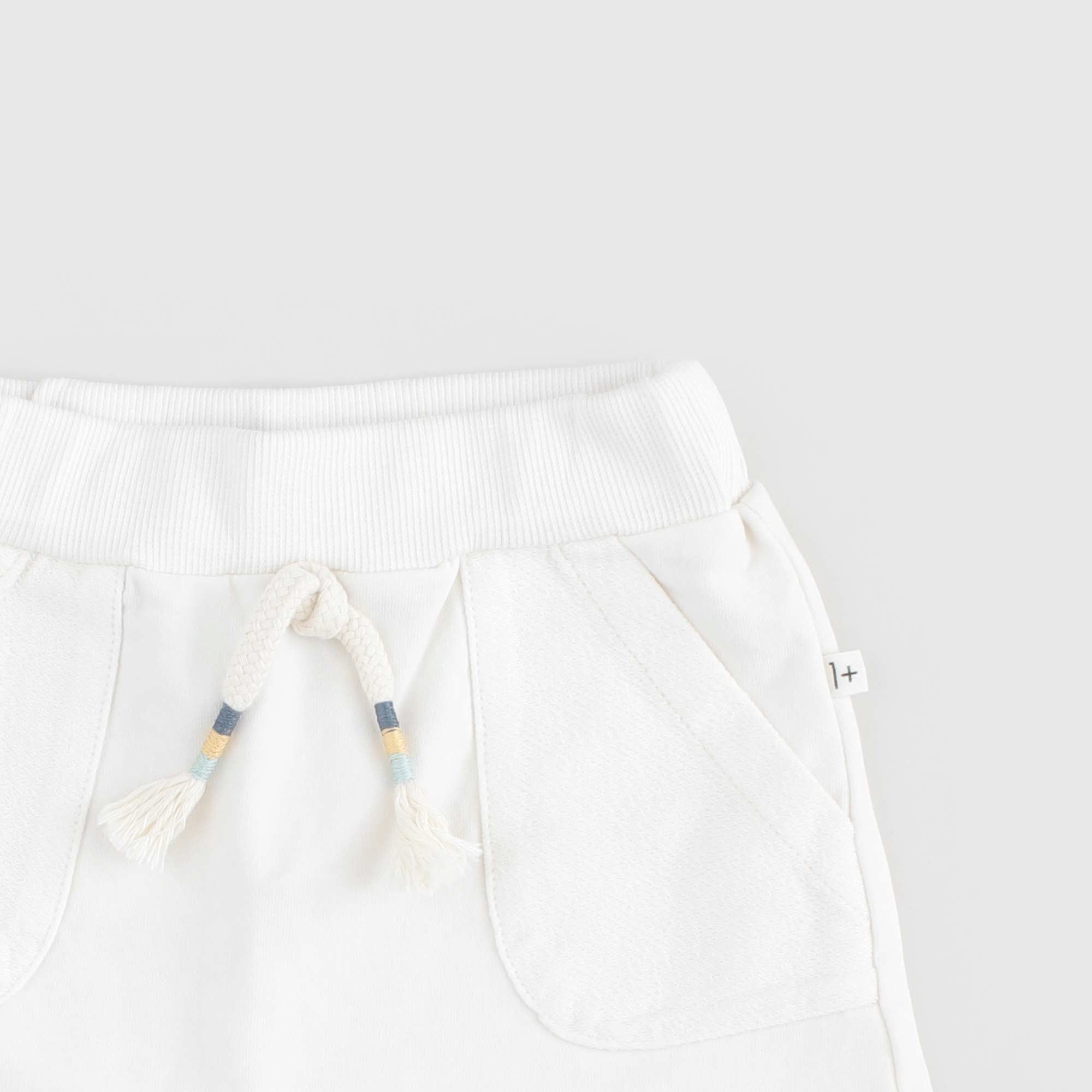 Bermuda corto panna in cotone - annameglio.com abbigliamento moda