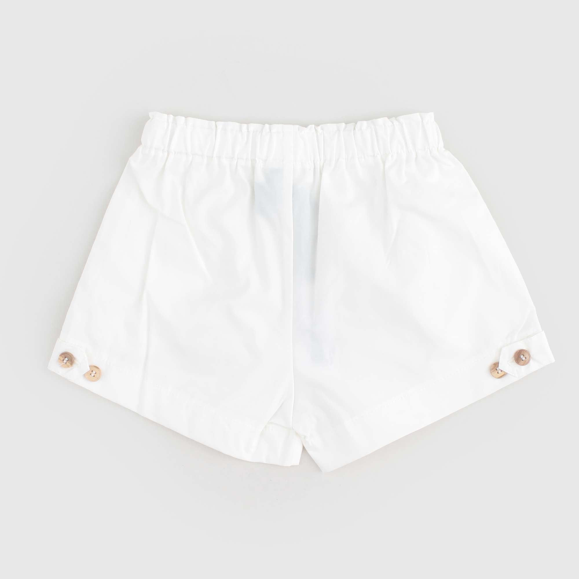 Baby Shorts in puro cotone panna - annameglio.com abbigliamento moda
