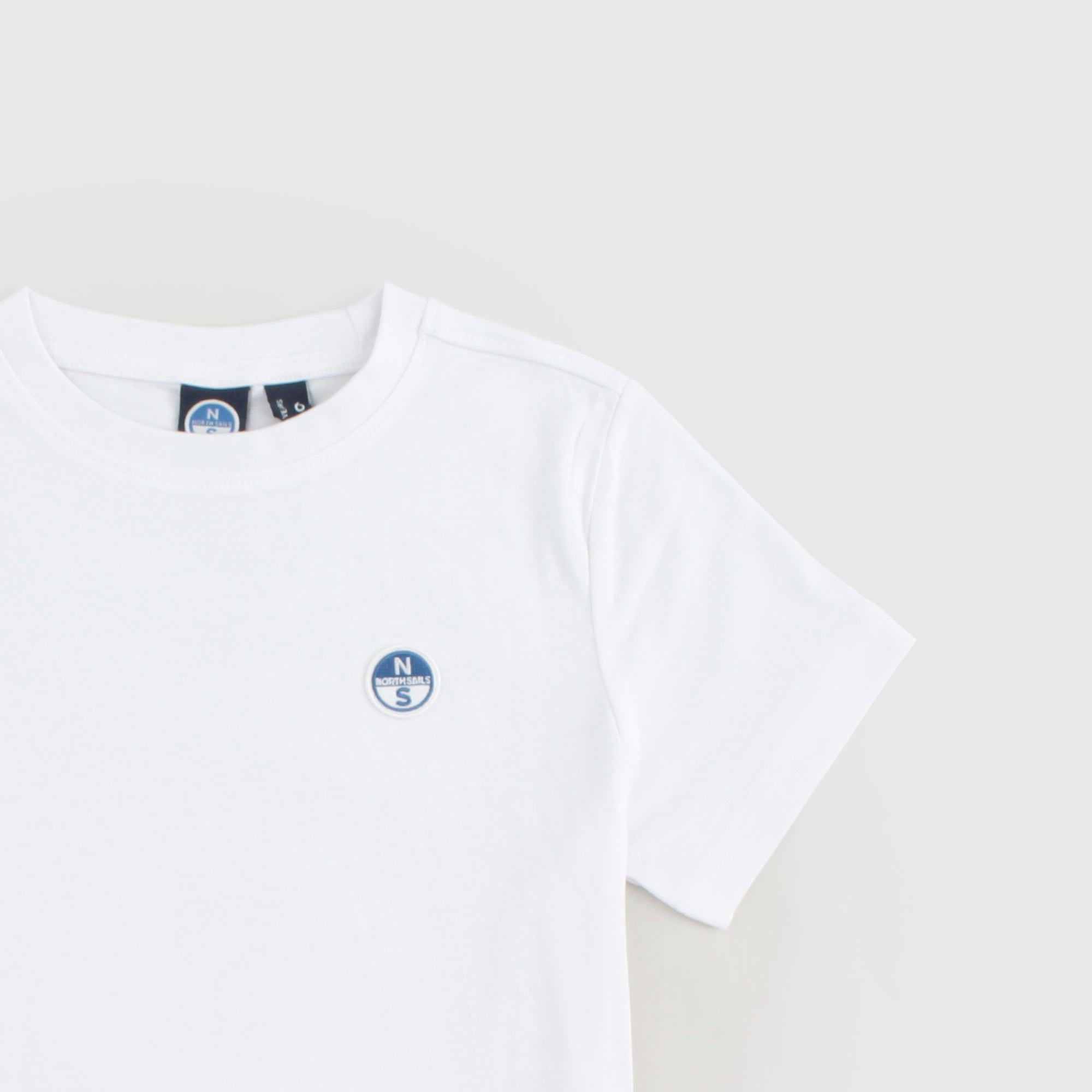 T-shirt Bianca Con Logo Firmato NORTH SAILS - annameglio.com abbigliamento moda