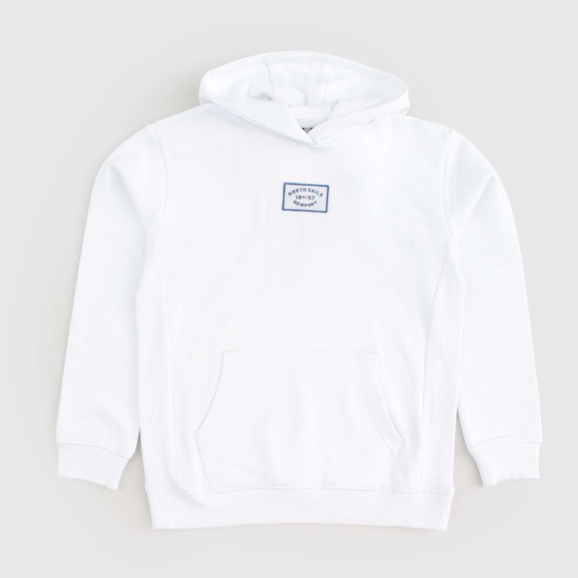 Felpa Bianca Con Cappuccio Firmata NORTH SAILS - annameglio.com abbigliamento moda