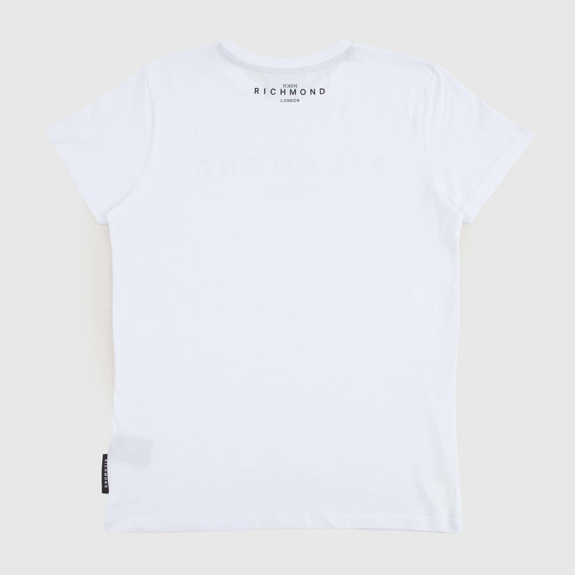 T-shirt Bianca Con Stampe Firmata JOHN RICHMOND - annameglio.com abbigliamento moda