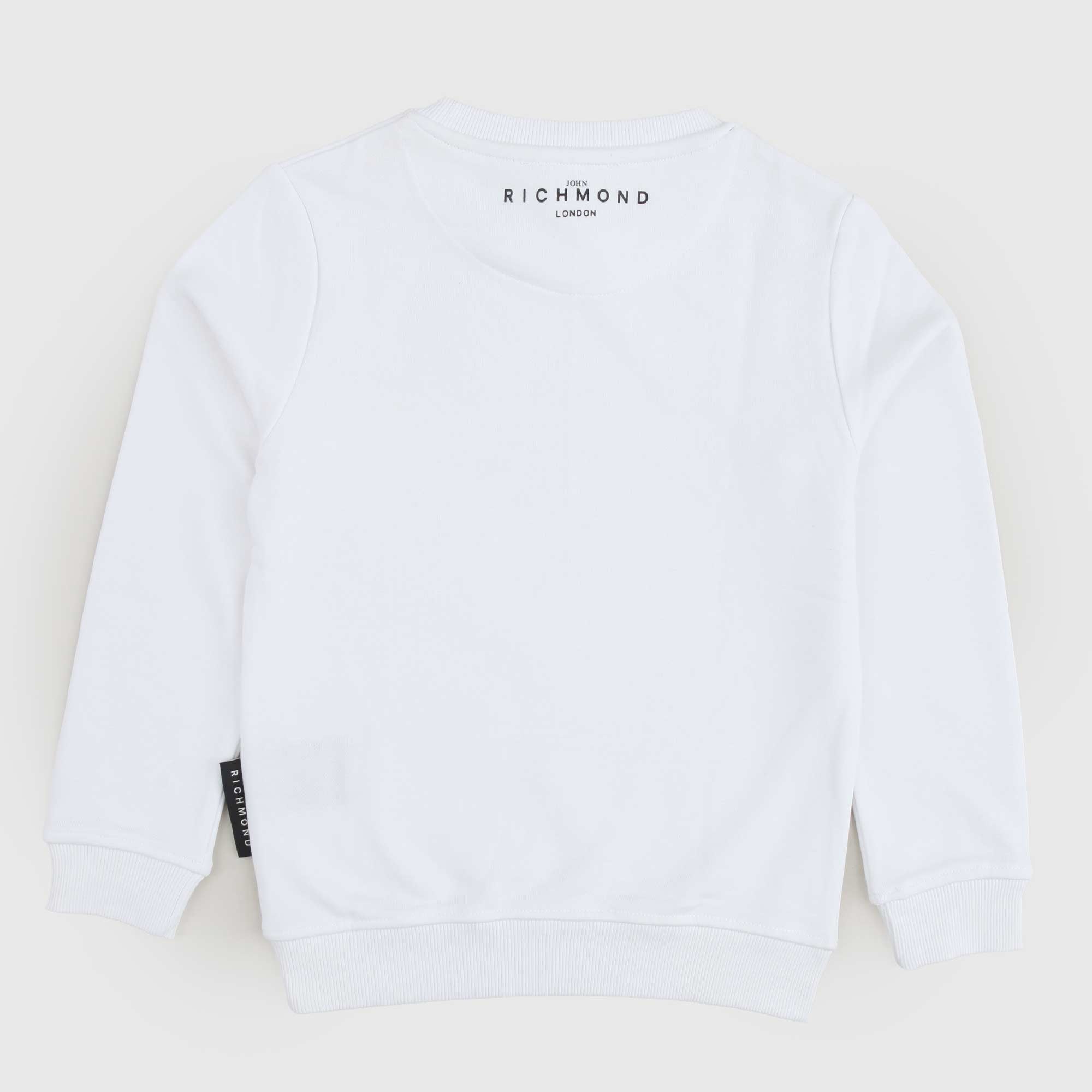 Felpa Bianca Con Logo Firmata JOHN RICHMOND - annameglio.com abbigliamento moda