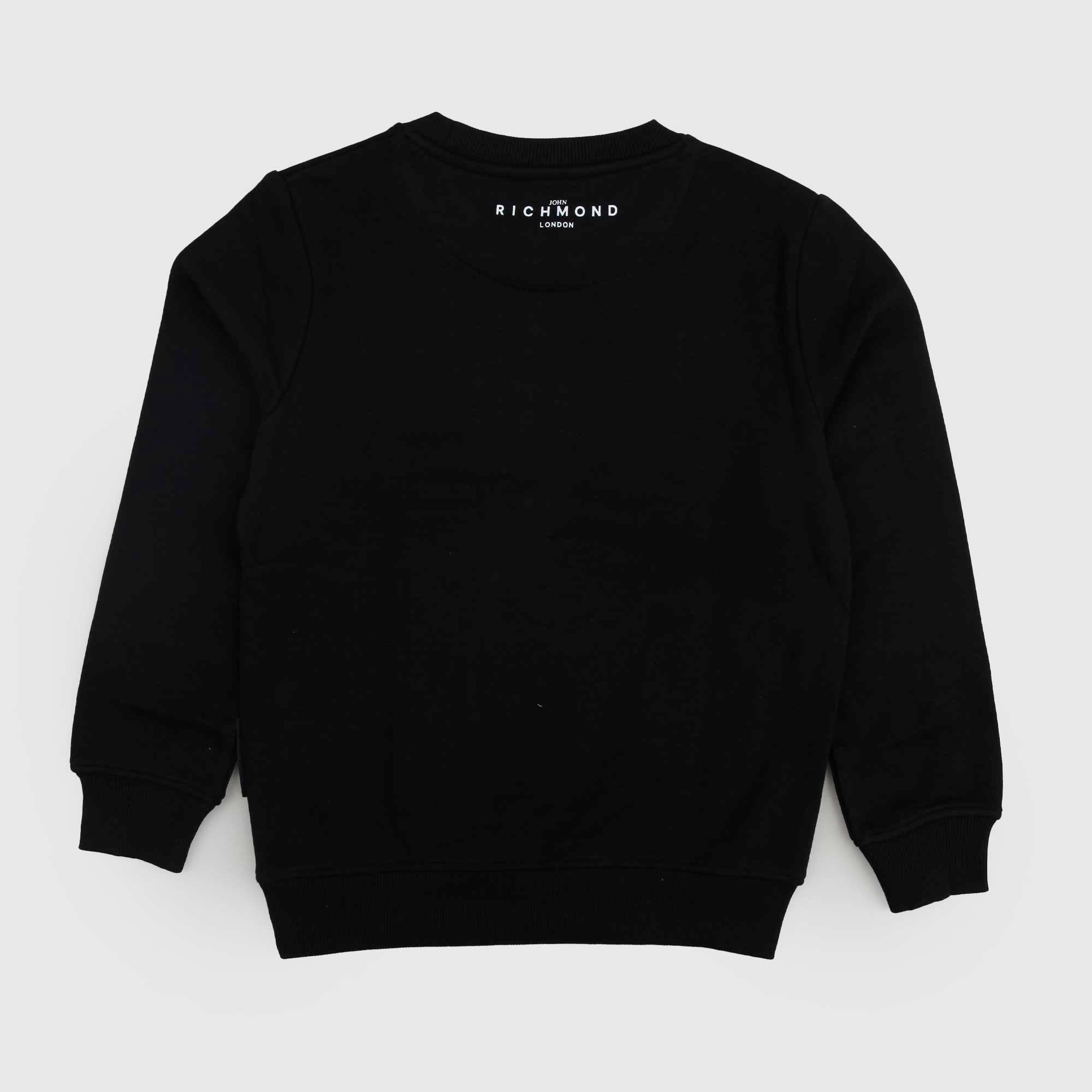 Felpa Nera Con Logo Firmata JOHN RICHMOND - annameglio.com abbigliamento moda