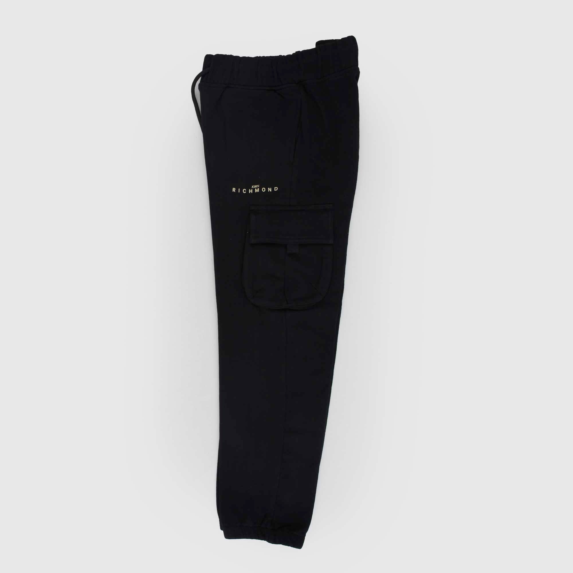 Pantalone Tuta Nero Con Logo Firmato JOHN RICHMOND - annameglio.com abbigliamento moda