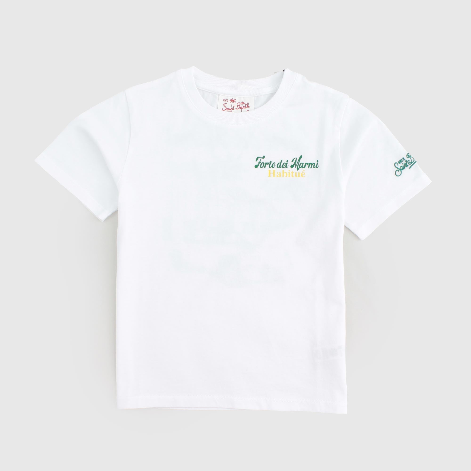 T-shirt Bianca Con Firmata MC2 SAINT BARTH - annameglio.com abbigliamento moda
