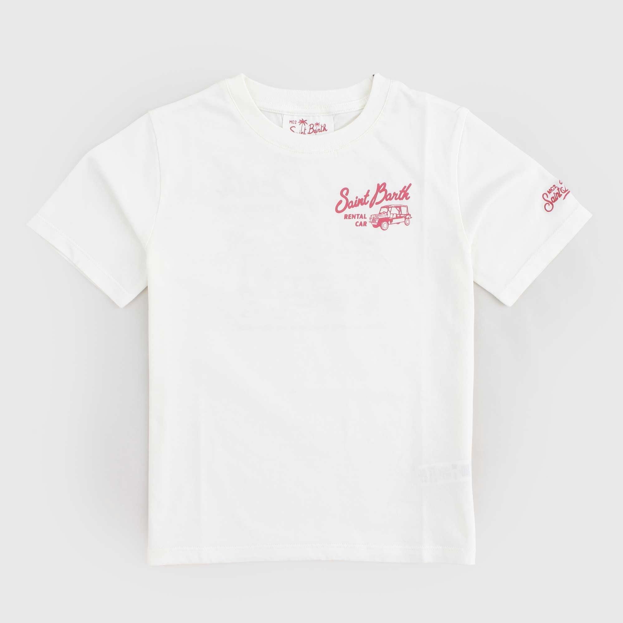 T-shirt Latte Firmata MC2 SAINT BARTH - annameglio.com abbigliamento moda