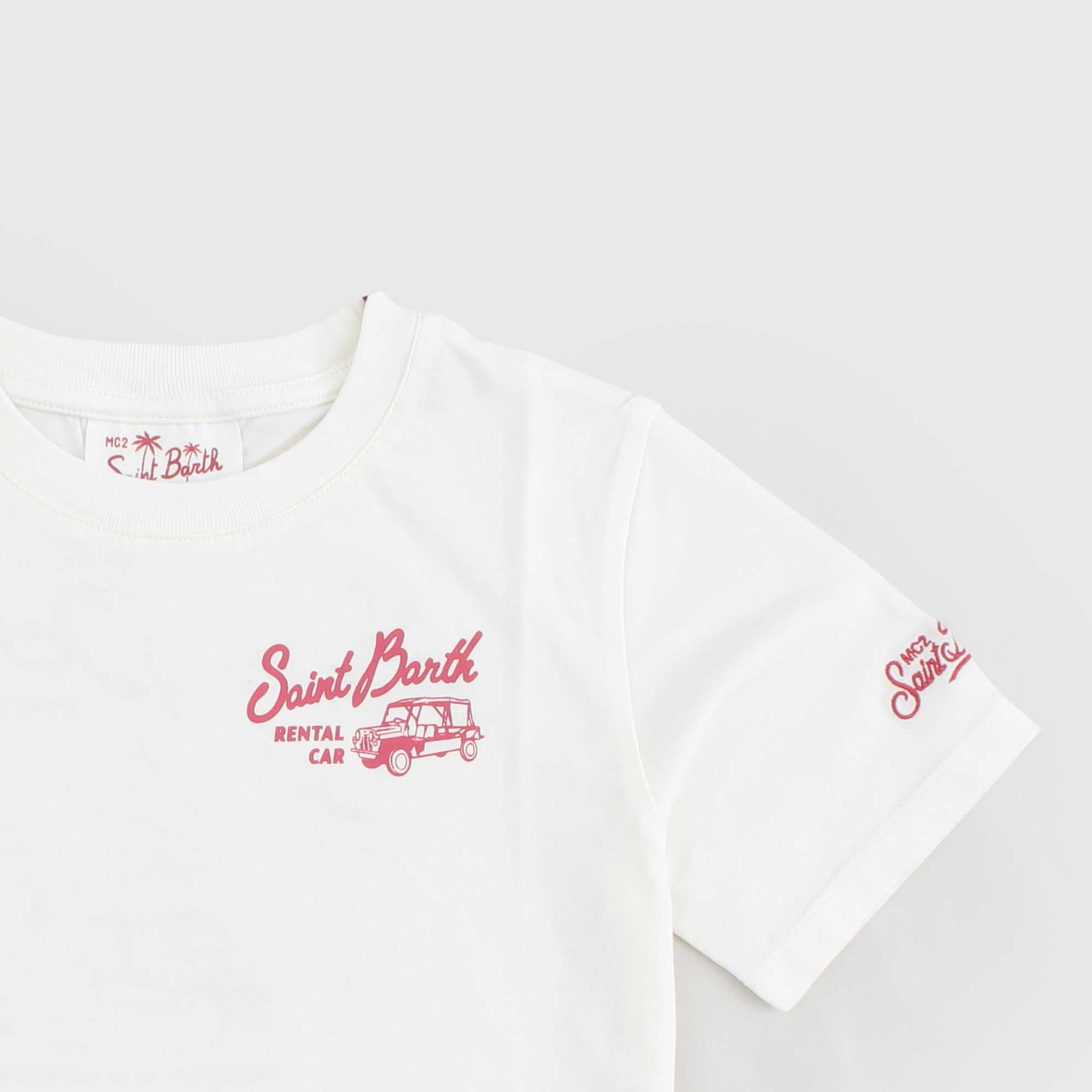 T-shirt Latte Firmata MC2 SAINT BARTH - annameglio.com abbigliamento moda