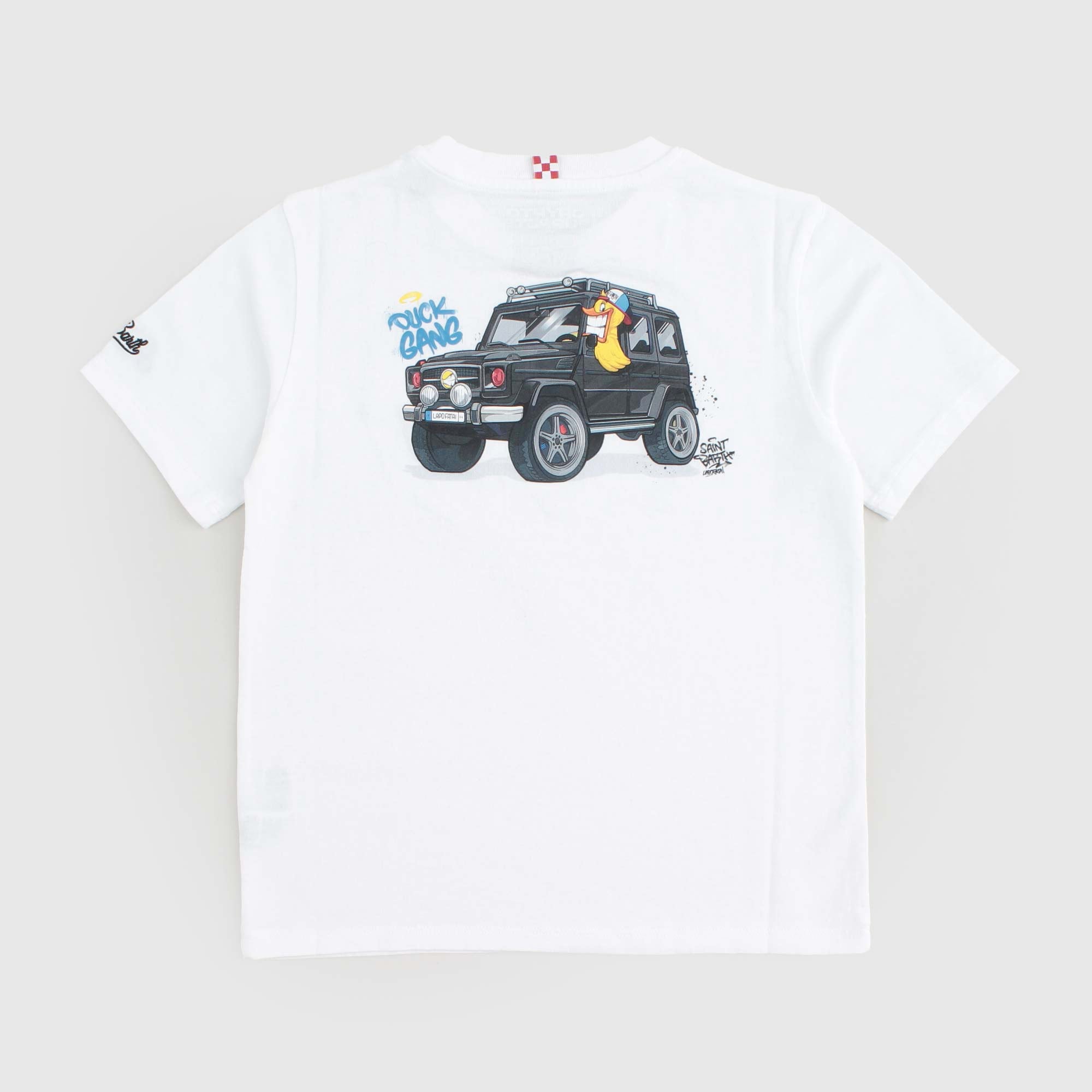 T-shirt Bianca E Stampa Firmata MC2 SAINT BARTH - annameglio.com abbigliamento moda