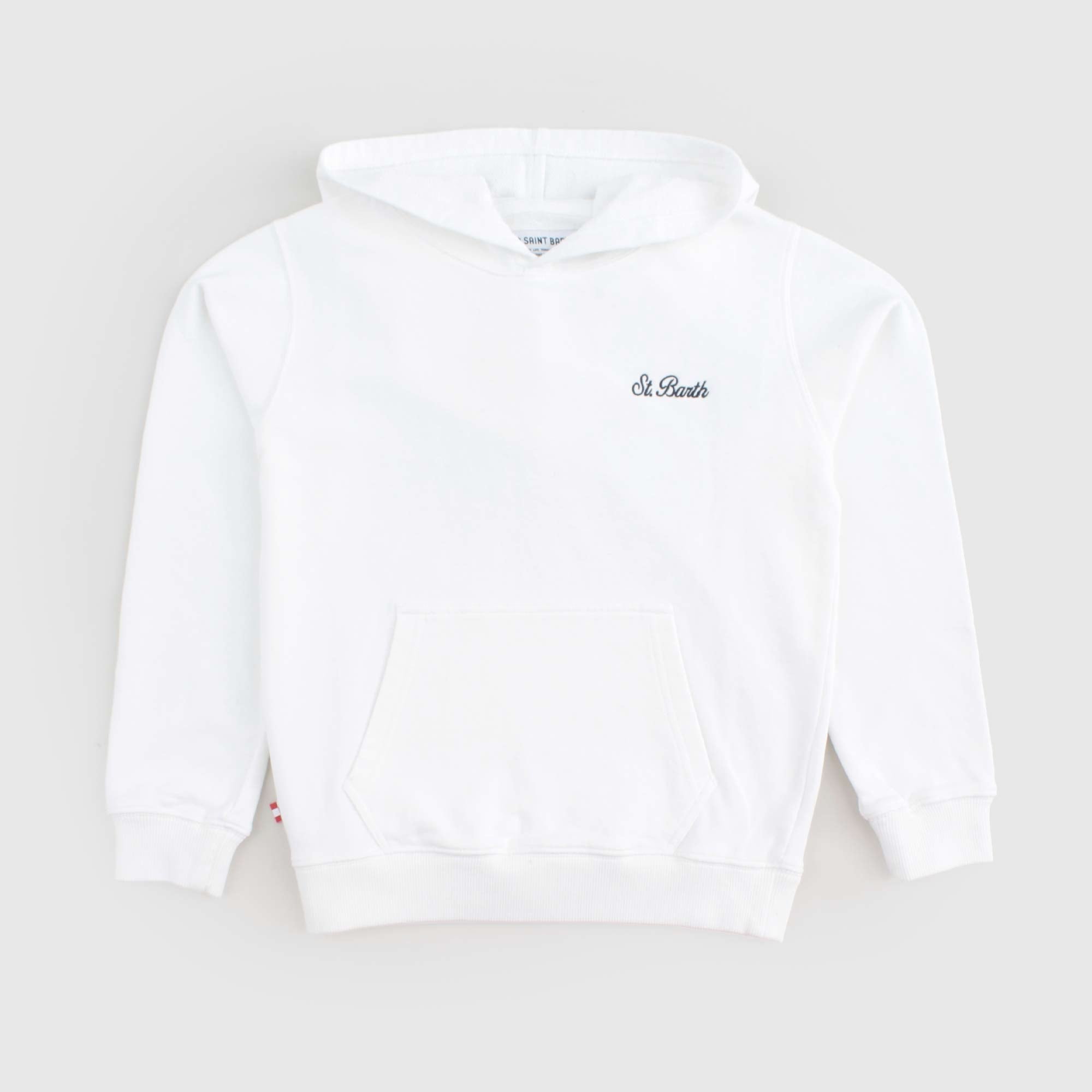 Felpa Bianca Con Cappuccio Firmata MC2 SAINT BARTH - annameglio.com abbigliamento moda