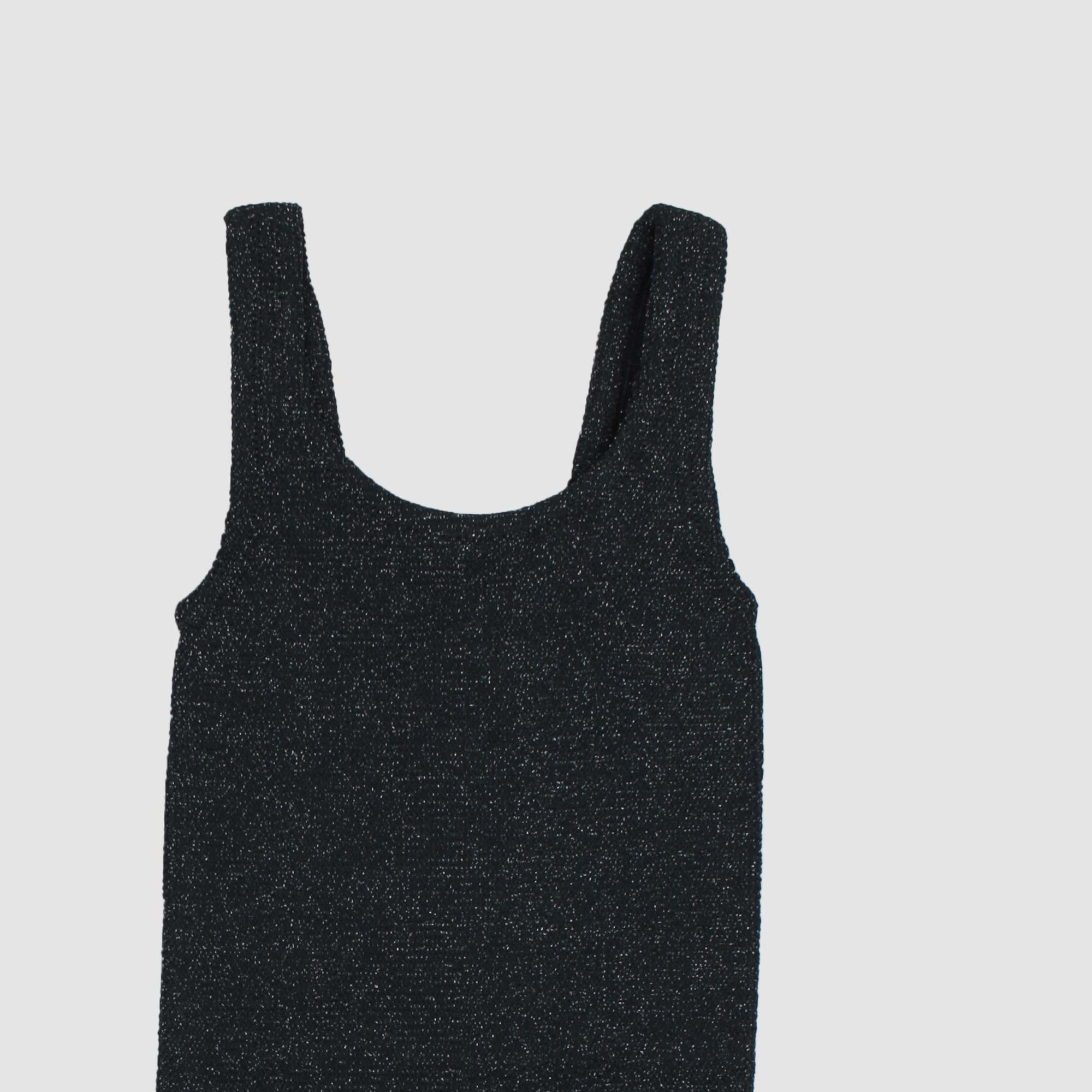 Abito Nero Glitterato Firmato MC2 SAINT BARTH - annameglio.com abbigliamento moda