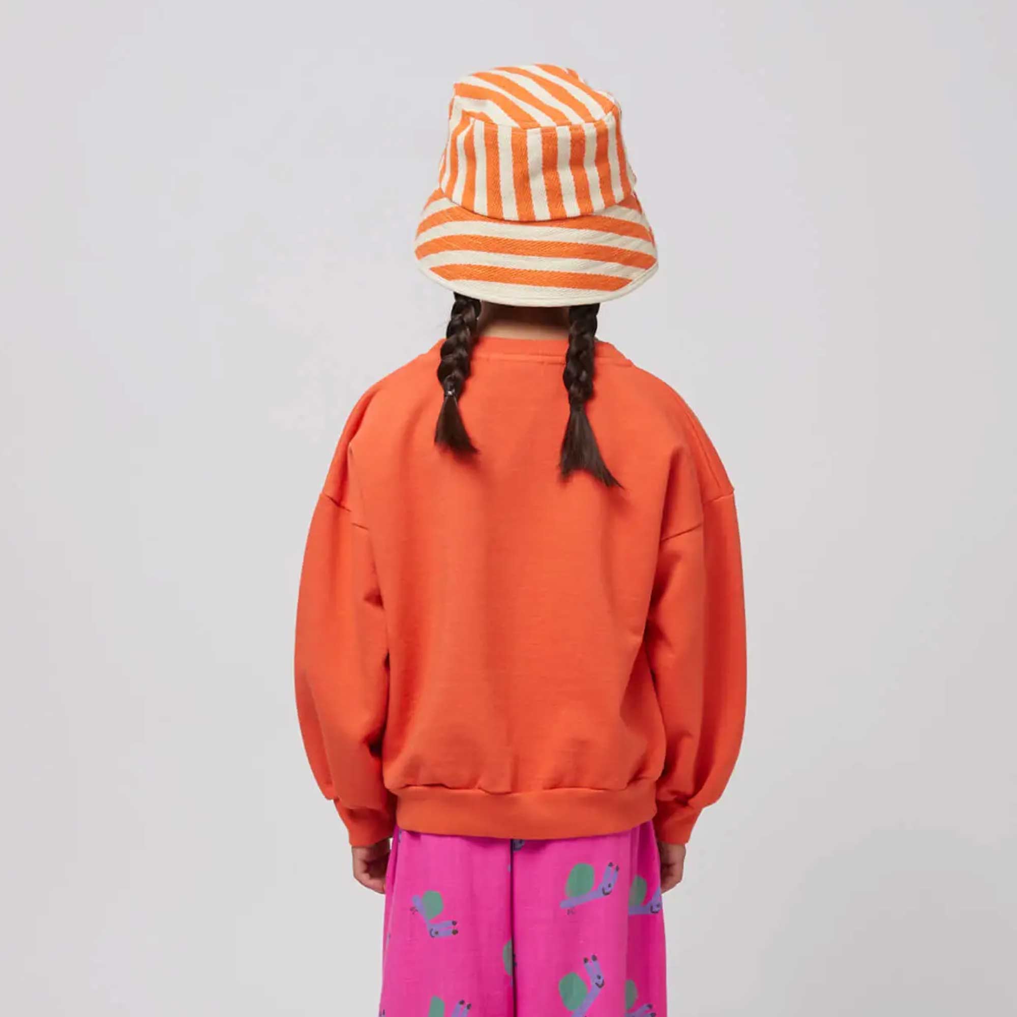 Felpa Arancione Con Lumaca Firmata BOBO CHOSES - annameglio.com abbigliamento moda