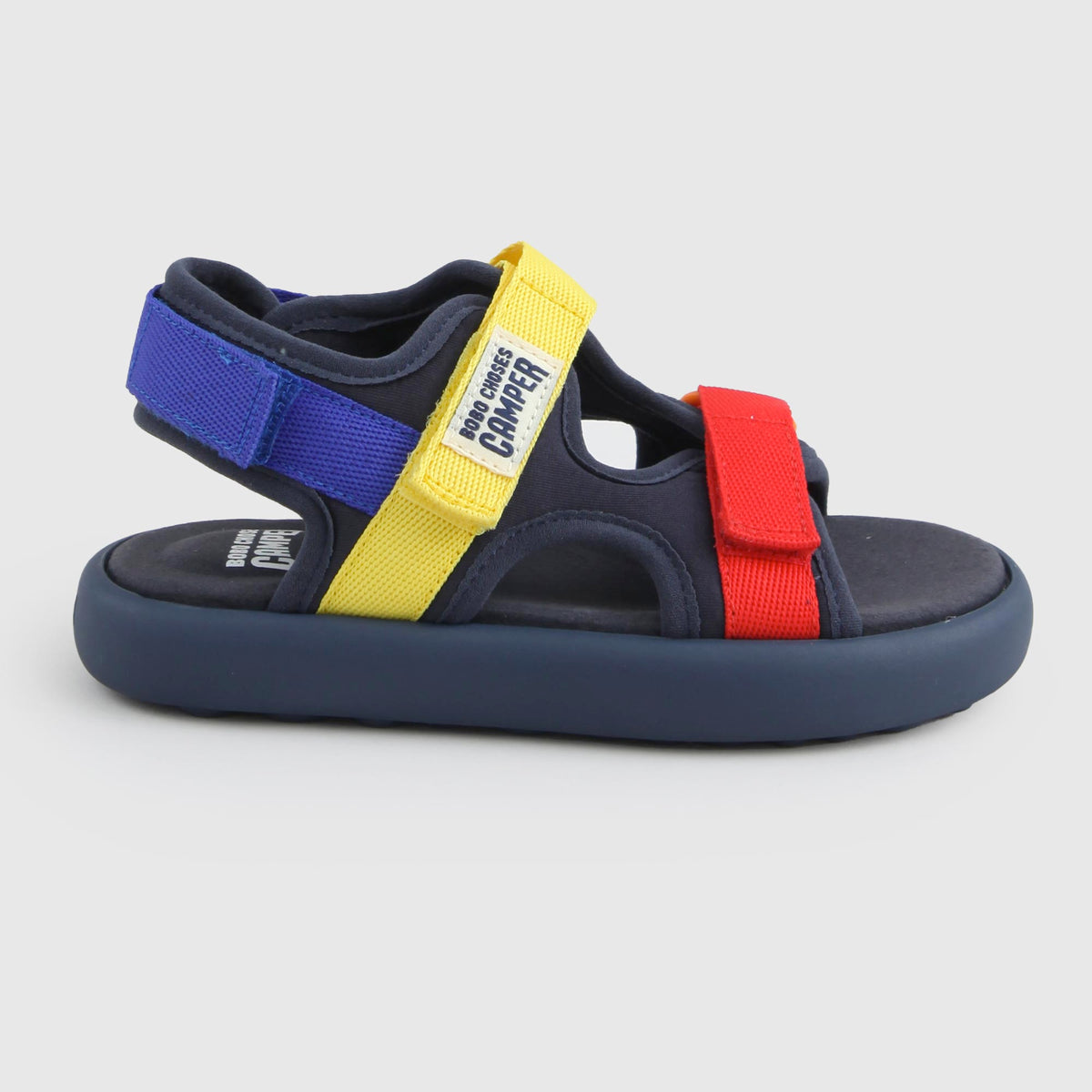 Black Rubber Sandals by Camper by BOBO CHOSES - annameglio.com 