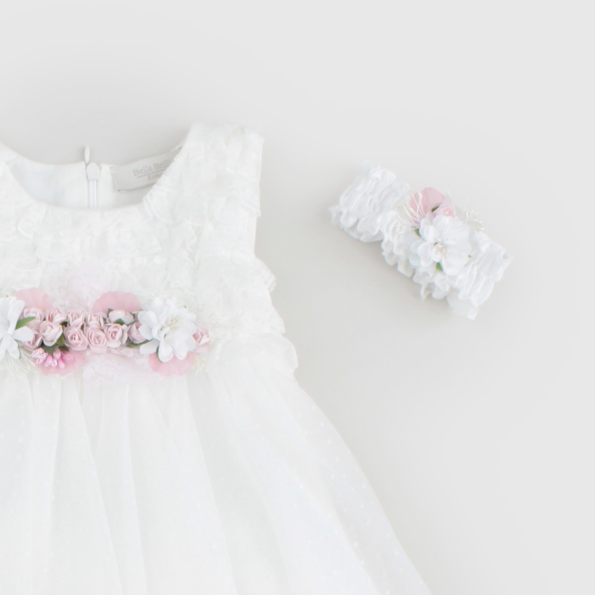 Abito Bianco Con Fiore Firmato BELLA BRILLY - annameglio.com abbigliamento moda