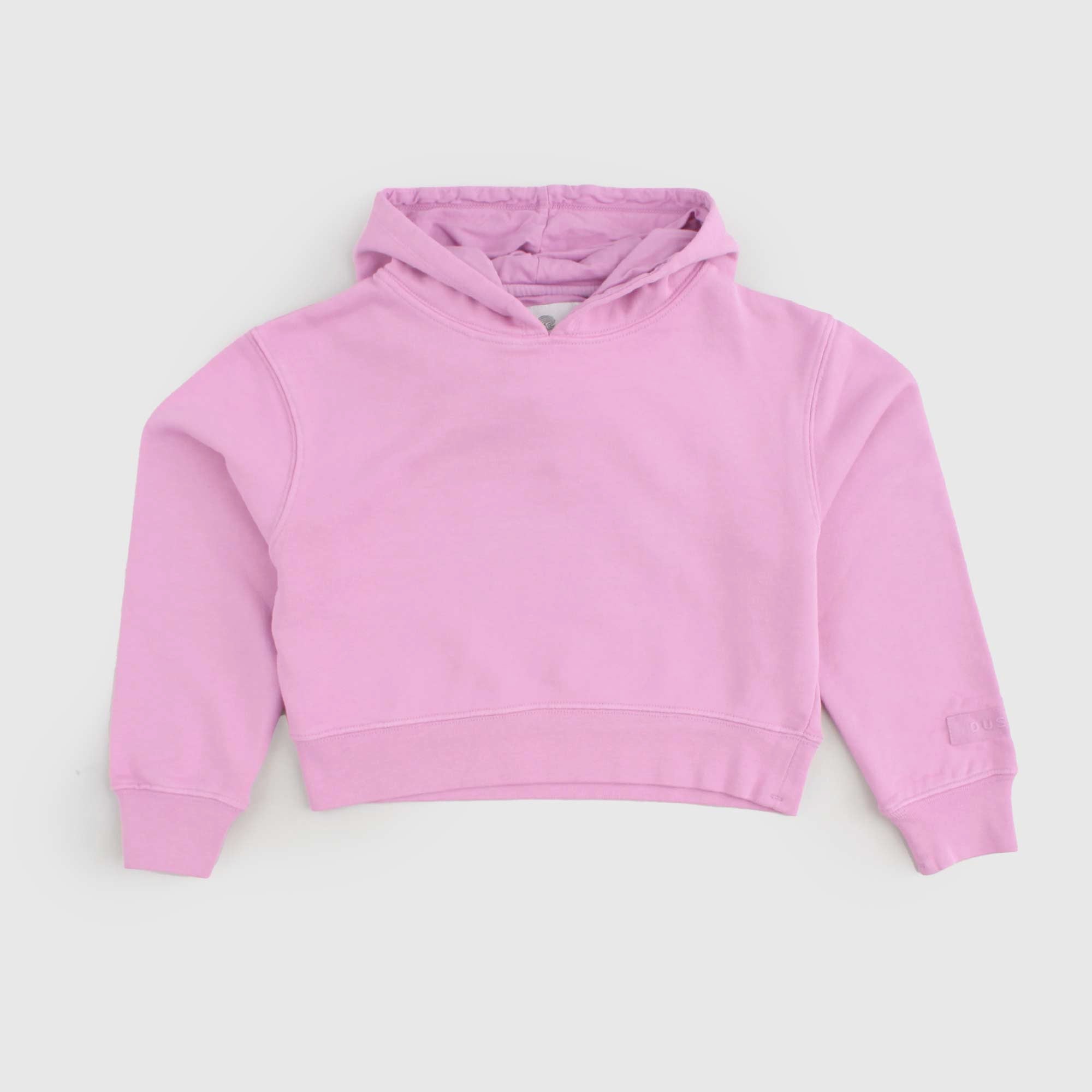 Felpa Cropped Con Cappuccio Firmata DUSTY COLOR - annameglio.com abbigliamento moda