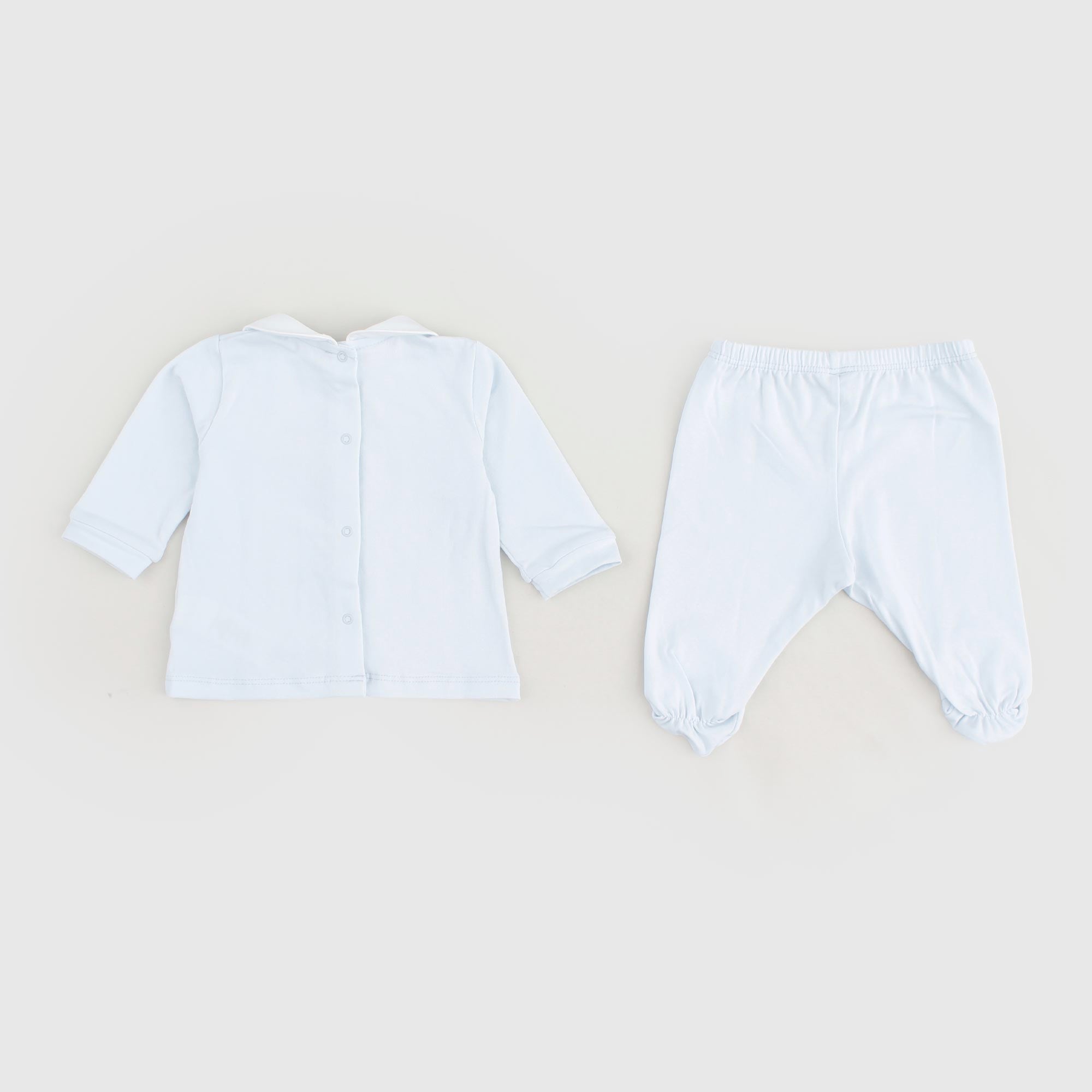 Tutina Celeste Con Orsi Due Pezzi Firmata COCCODE' - annameglio.com abbigliamento moda