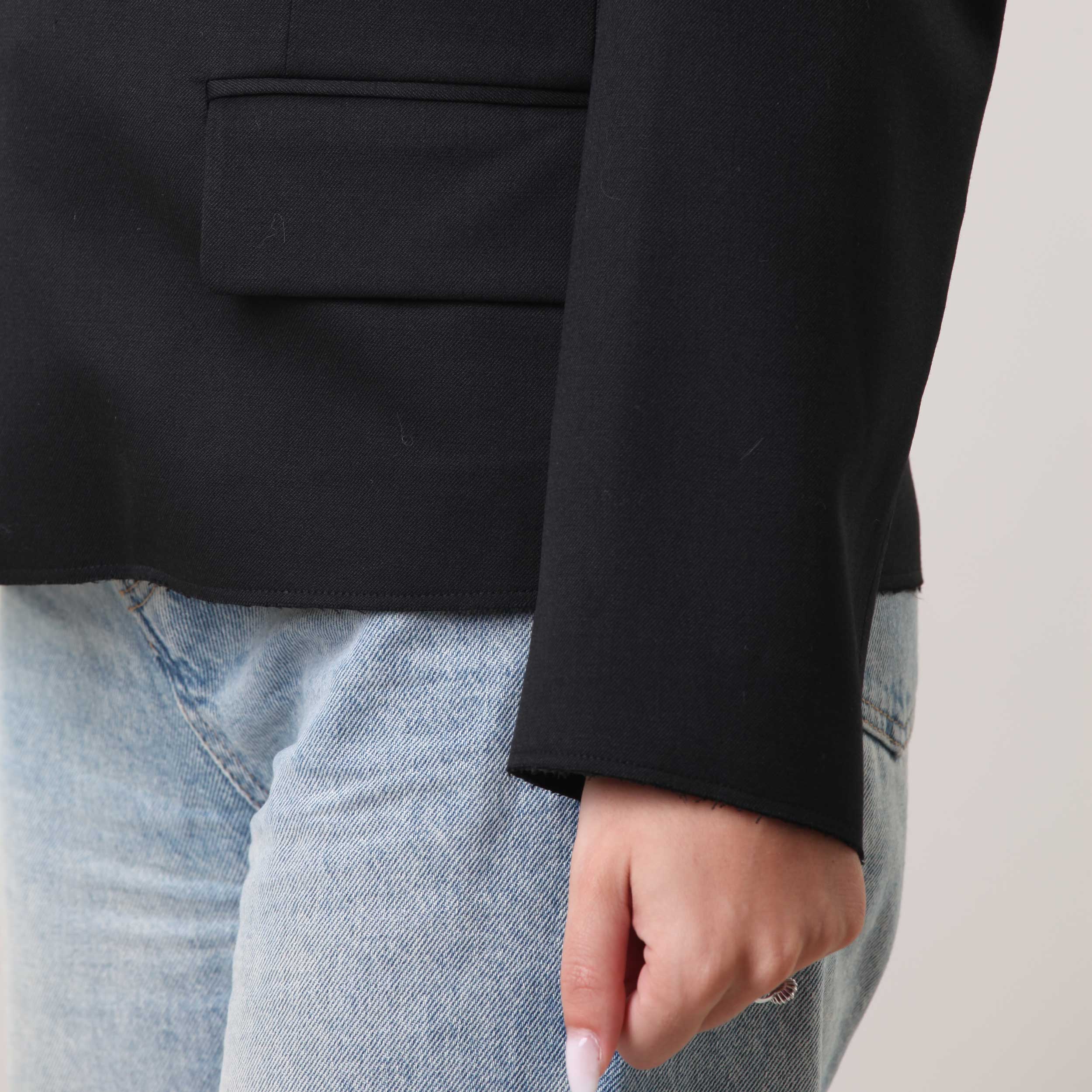 Giacca Blazer Nera Firmata MM6 MAISON MARGIELA - annameglio.com abbigliamento moda