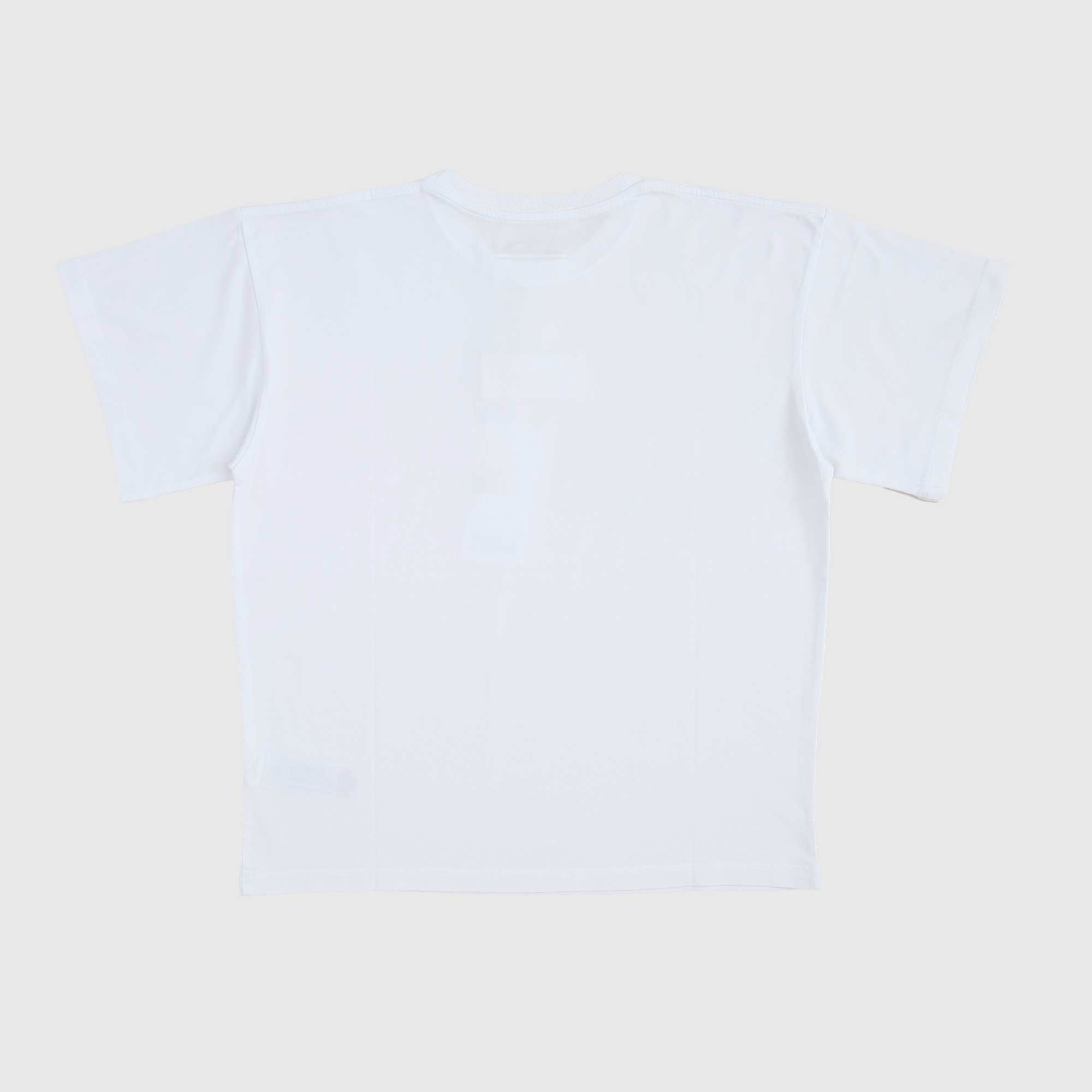 T-shirt Bianca E Logo Firmata MM6 MAISON MARGIELA - annameglio.com abbigliamento moda
