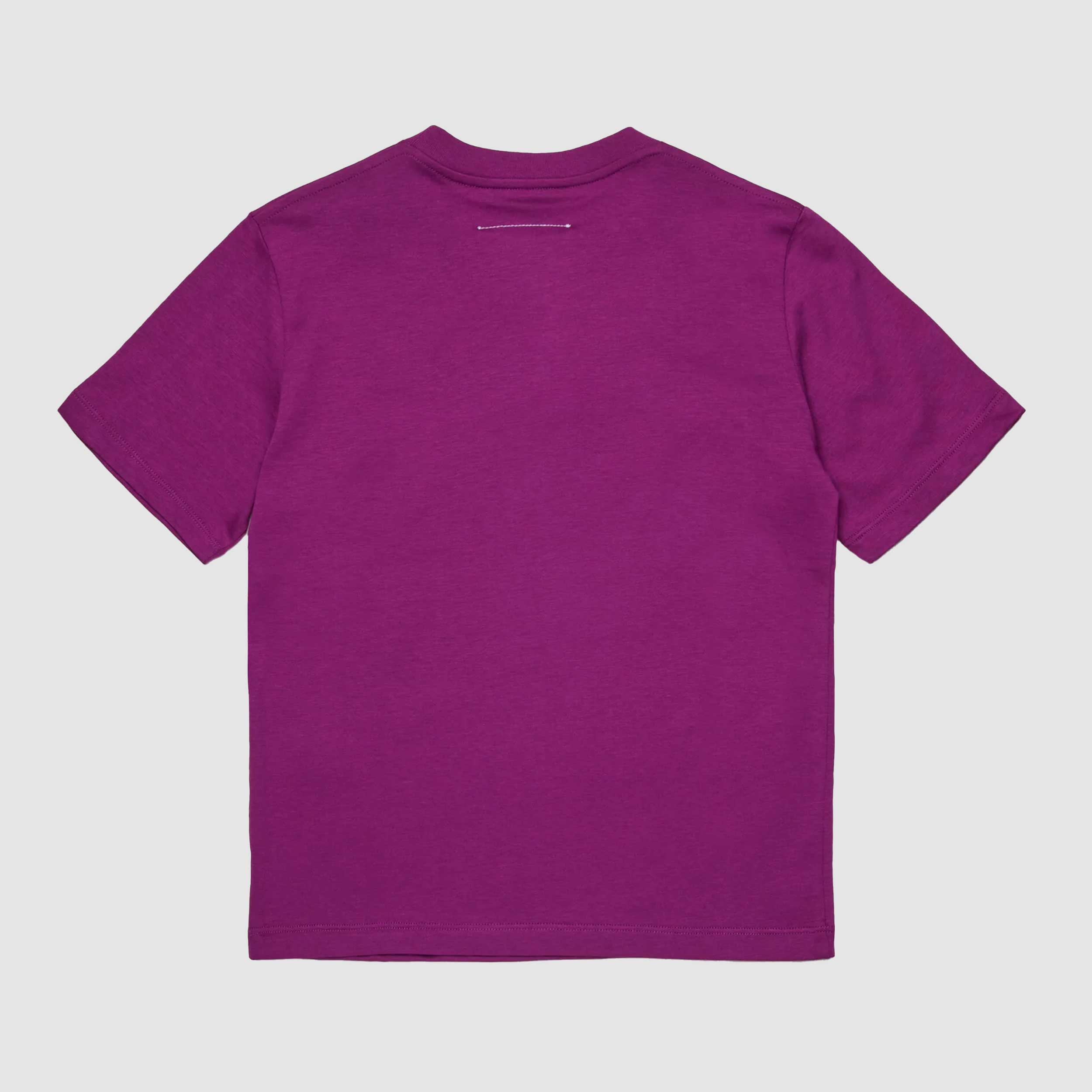 T-Shirt Fucsia In Jersey Con Logo Firmata MM6 - annameglio.com abbigliamento moda