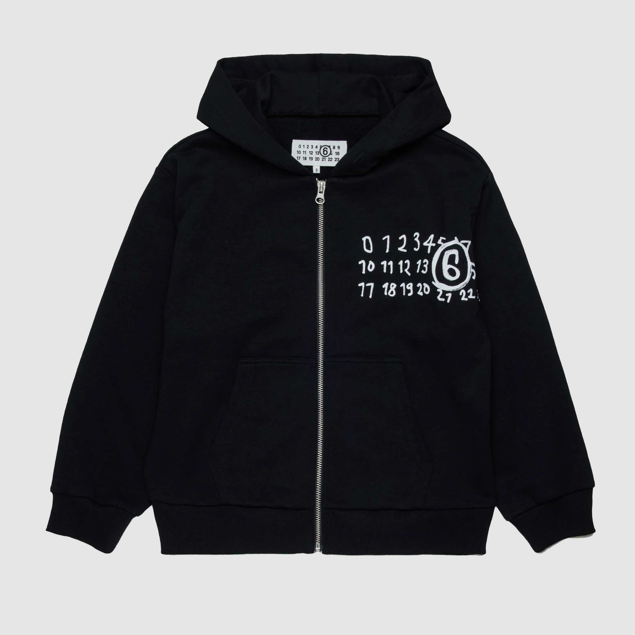 Felpa Con Logo Numeral Firmata MM6 - annameglio.com abbigliamento moda