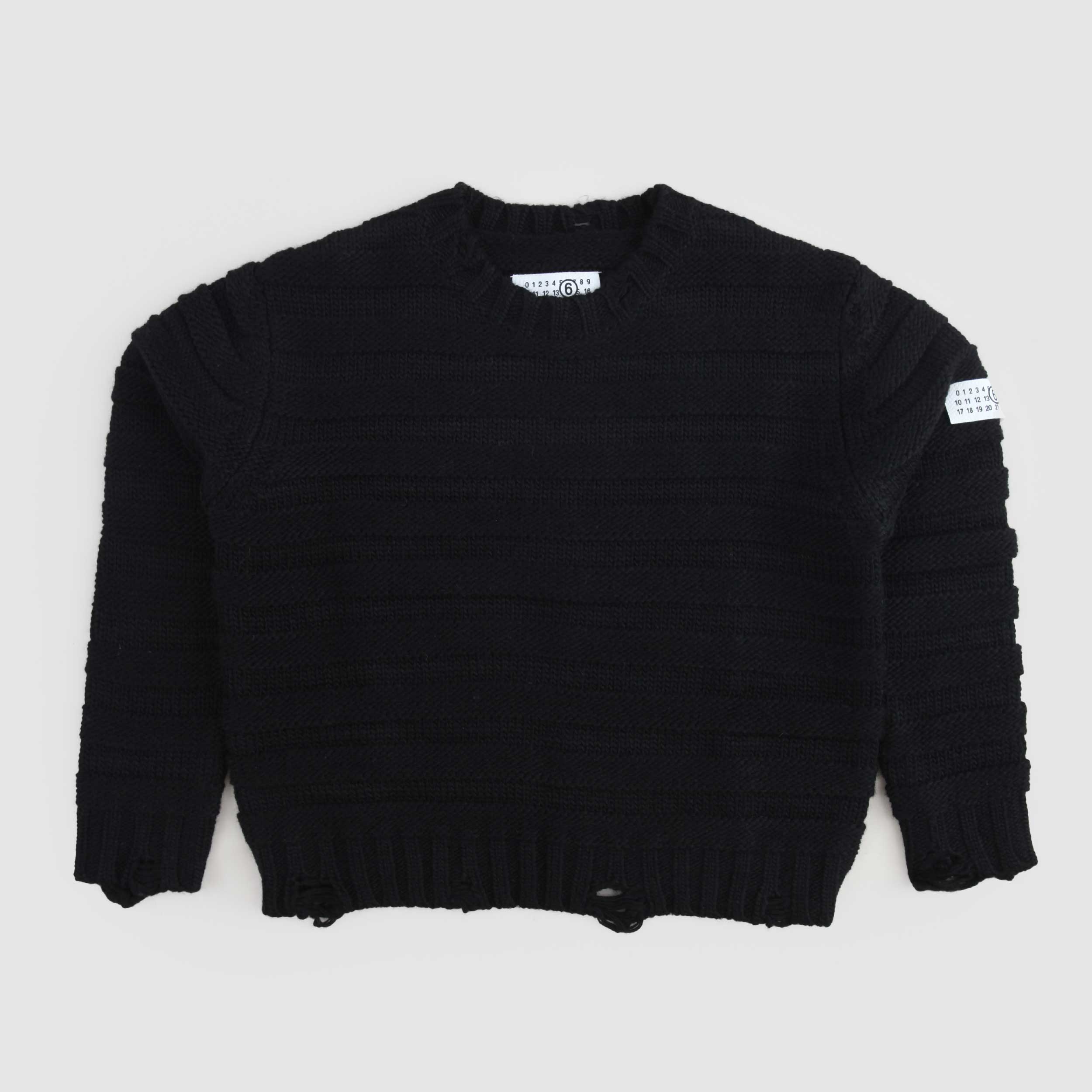 Maglioncino Nero Con Targhetta Firmato MM6 - annameglio.com abbigliamento moda